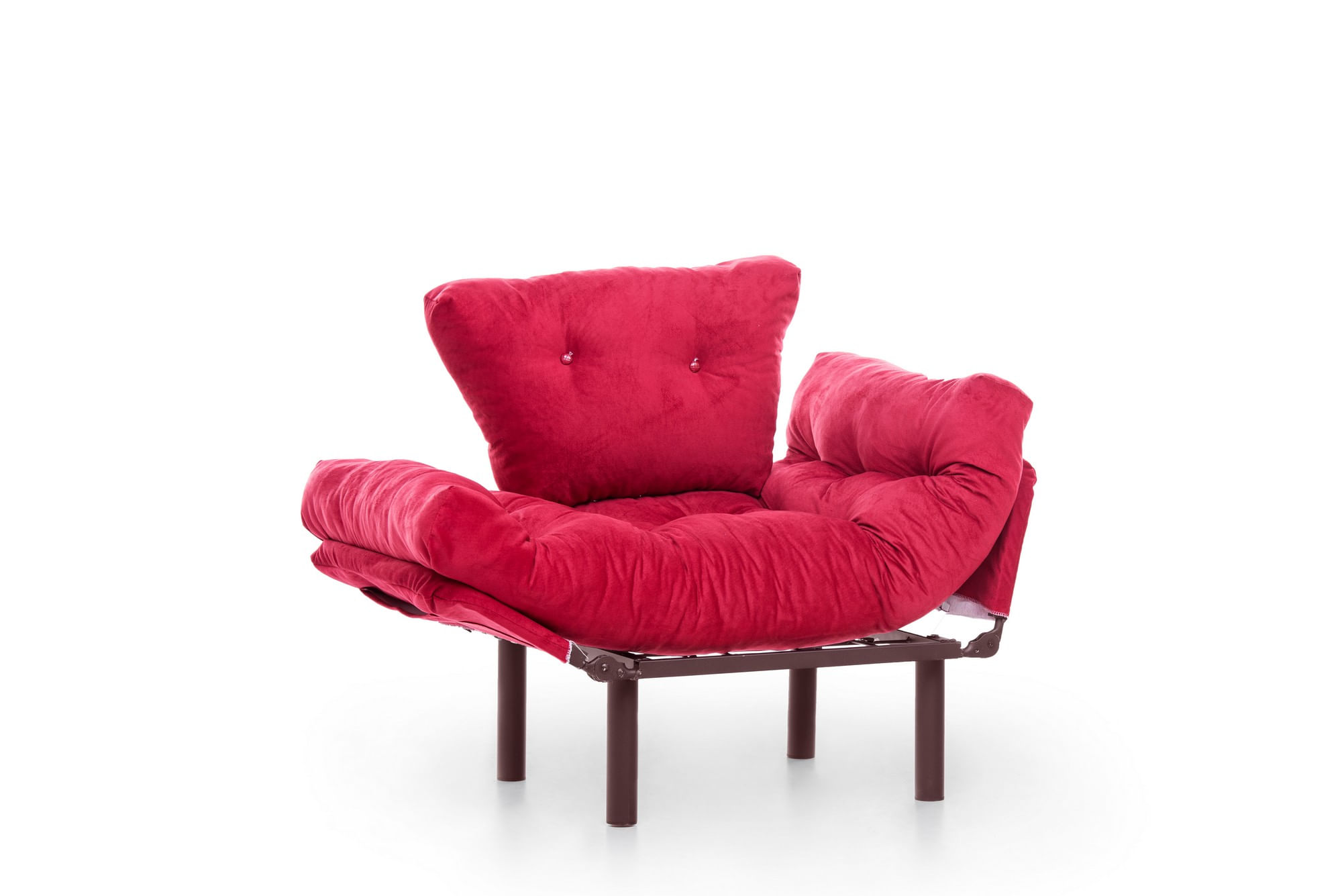 Fotoliu, Atelier Del Sofa, metal, poliester, maro, 95x85x70 cm — imaginea 11