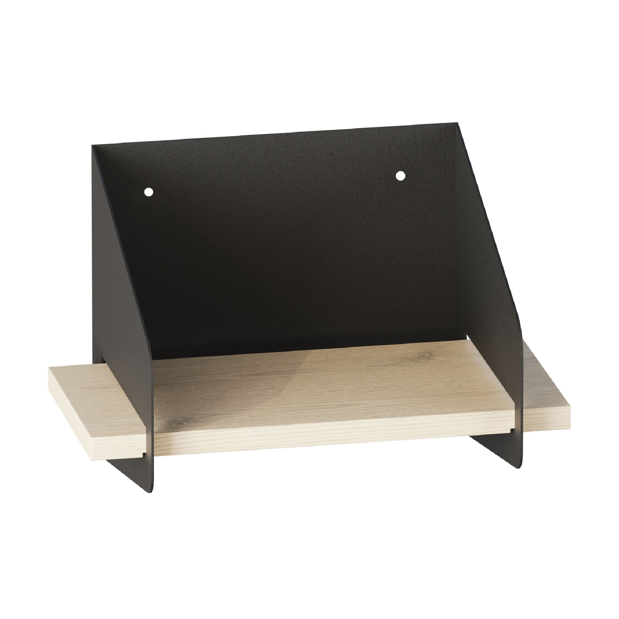 Raft de perete, Hanah Home, lemn, negru, 30x20x19 cm — imaginea 6