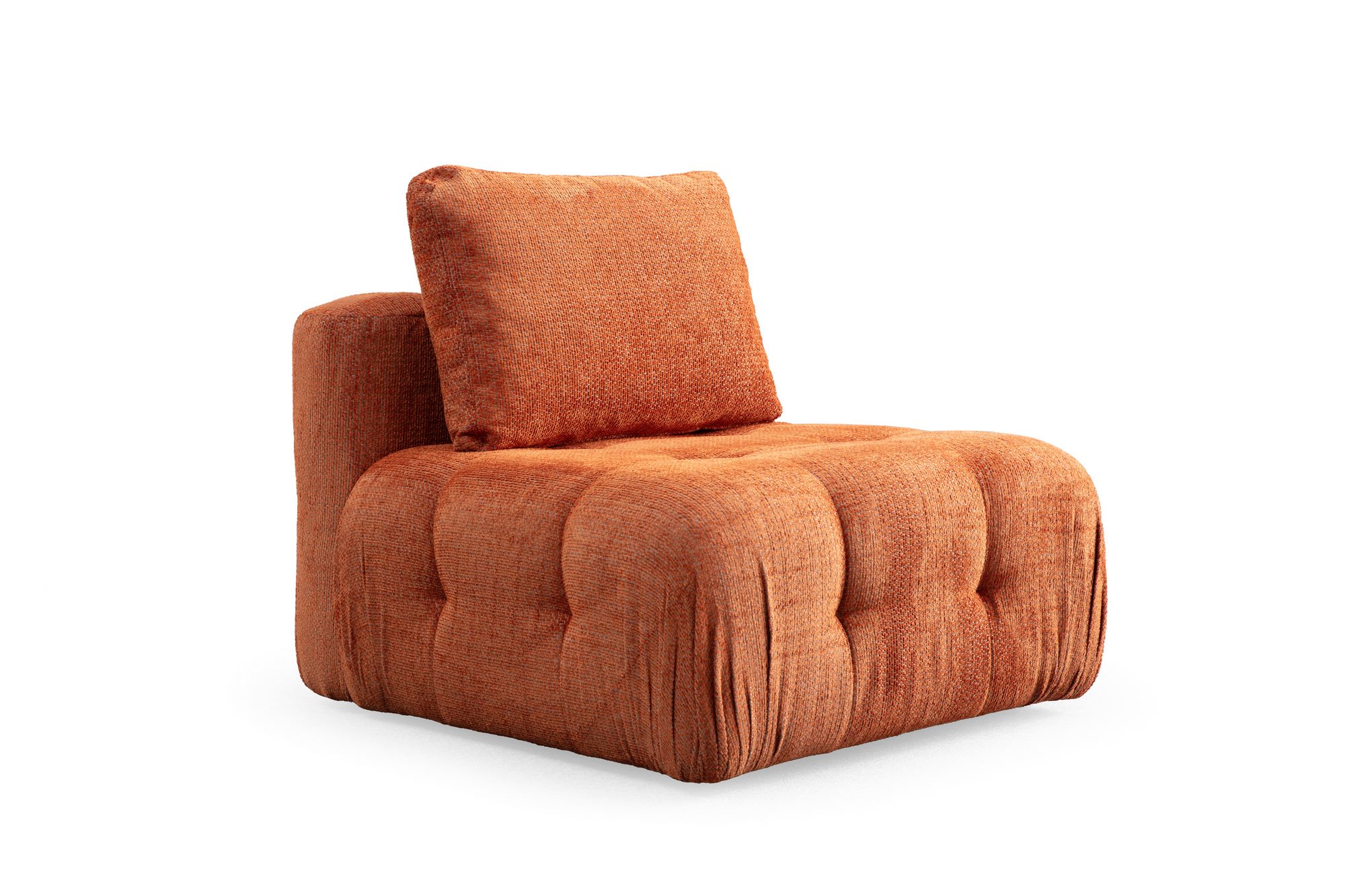 Canapea 3 locuri, Atelier Del Sofa, lemn fag si pal, portocaliu, 290x100x65 cm — imaginea 7