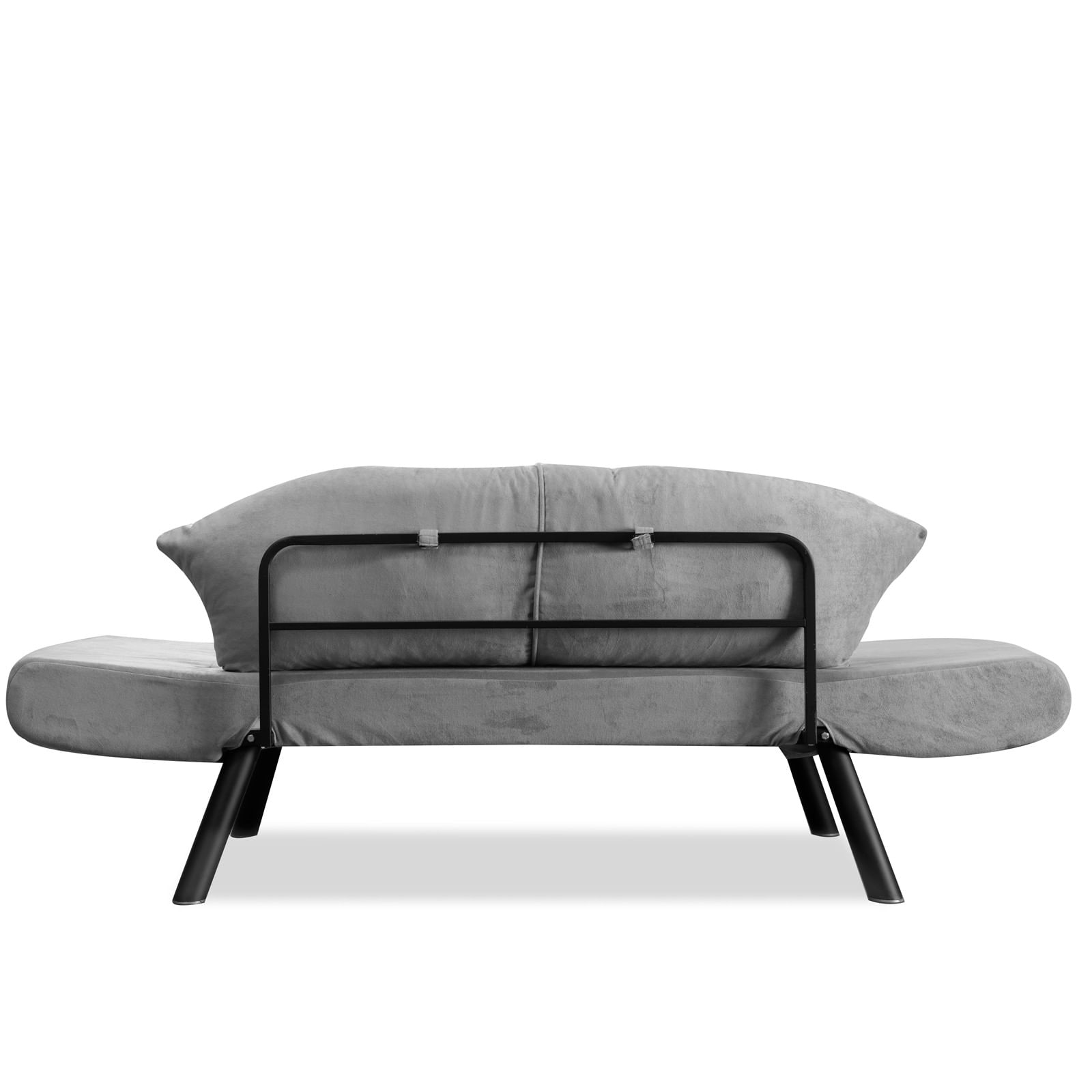 Canapea extensibila, Hanah Home, metal, gri, 177x87x75 cm — imaginea 4