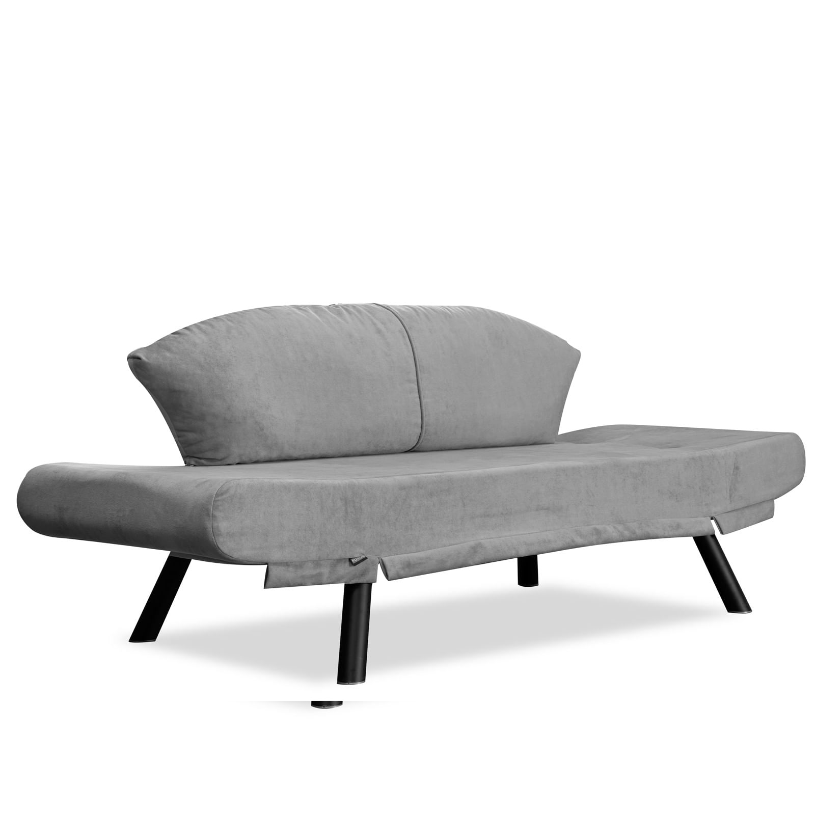Canapea extensibila, Hanah Home, metal, gri, 177x87x75 cm — imaginea 5
