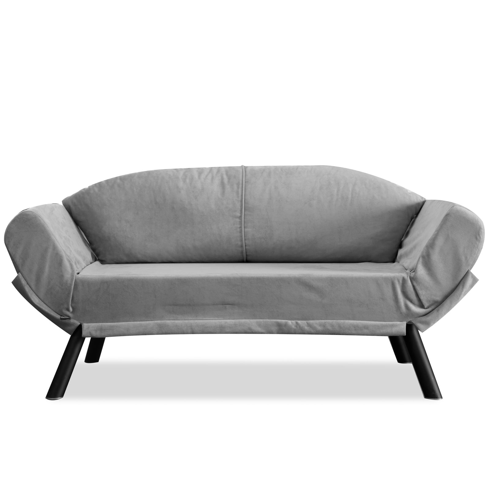 Canapea extensibila, Hanah Home, metal, gri, 177x87x75 cm — imaginea 6