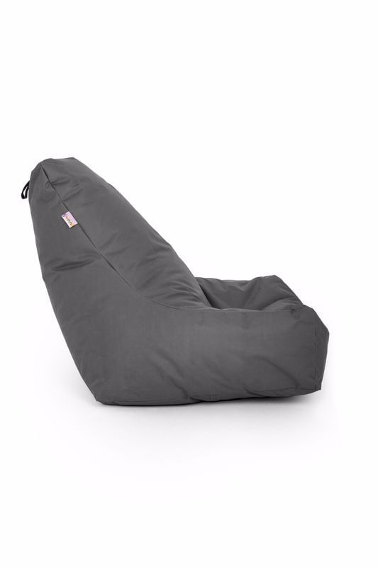 Fotoliu tip sac, Atelier Del Sofa, 100% impertex, gri, 75x55x80 cm — imaginea 2