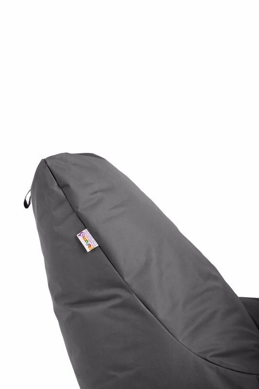 Fotoliu tip sac, Atelier Del Sofa, 100% impertex, gri, 75x55x80 cm — imaginea 3