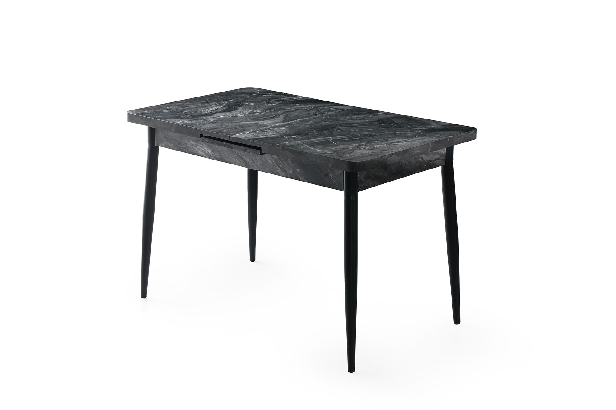 Masa extensibila, Hanah Home, panou aglomerat cu melamina, antracit, 120x70x75 cm