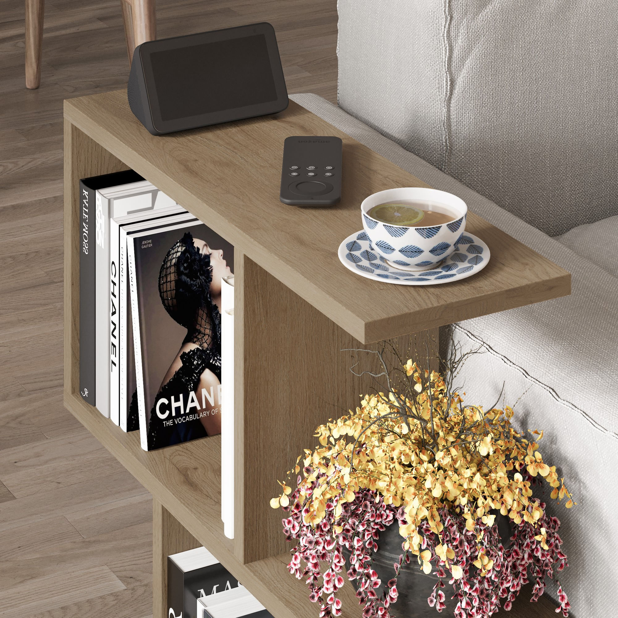 Masuta de cafea, Hanah Home, pal melaminat, sepet, 60x60x20 cm — imaginea 4