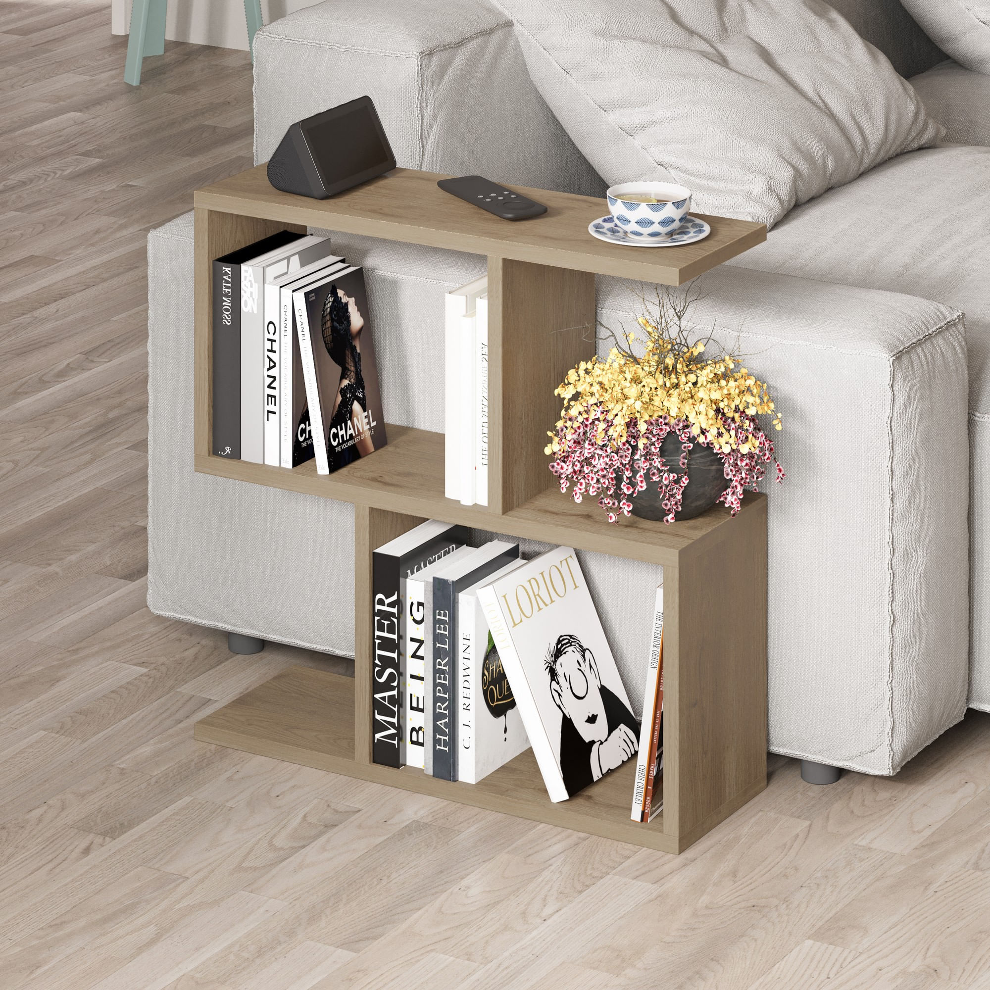 Masuta de cafea, Hanah Home, pal melaminat, sepet, 60x60x20 cm — imaginea 5