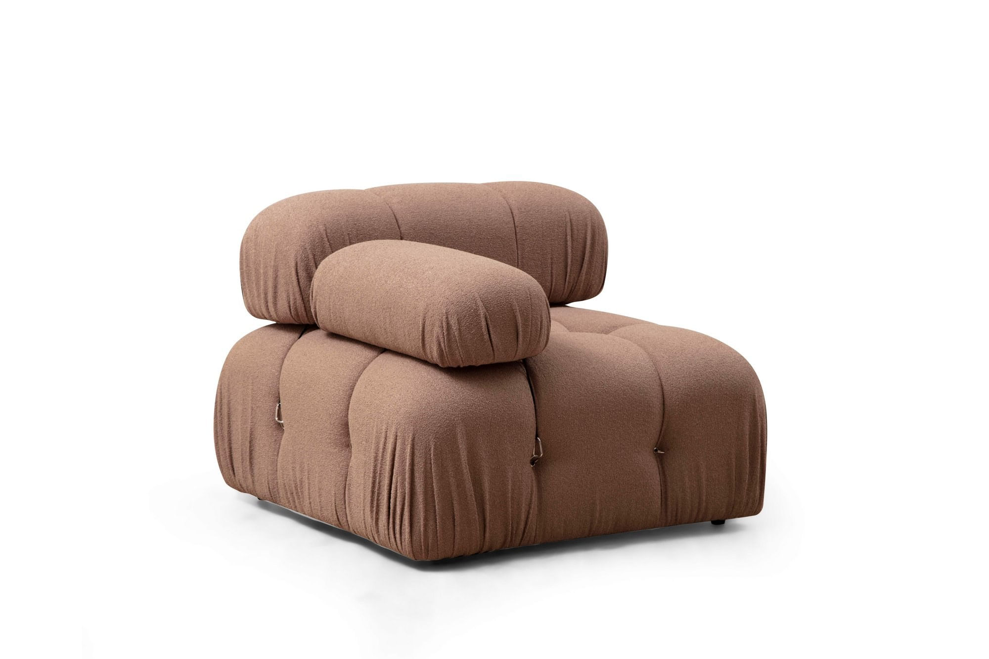 Canapea 1 loc, Hanah Home, poliester, maro, 95x95x75 cm — imaginea 5