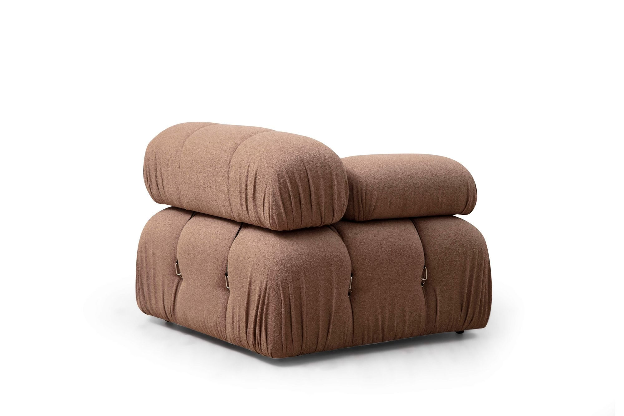 Canapea 1 loc, Hanah Home, poliester, maro, 95x95x75 cm — imaginea 6