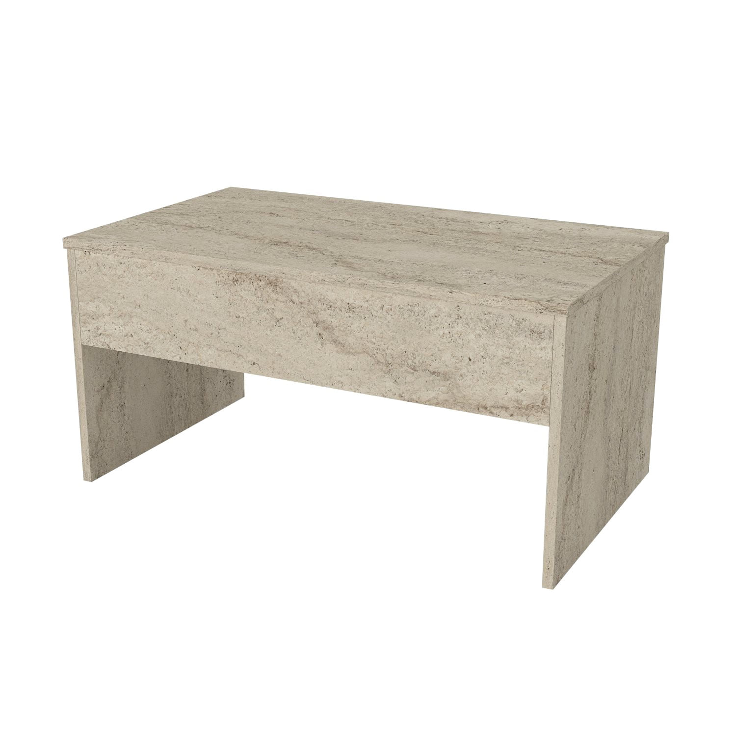 Masuta de cafea, Hanah Home, pal melaminat, travertin, 90x45x52 cm — imaginea 7