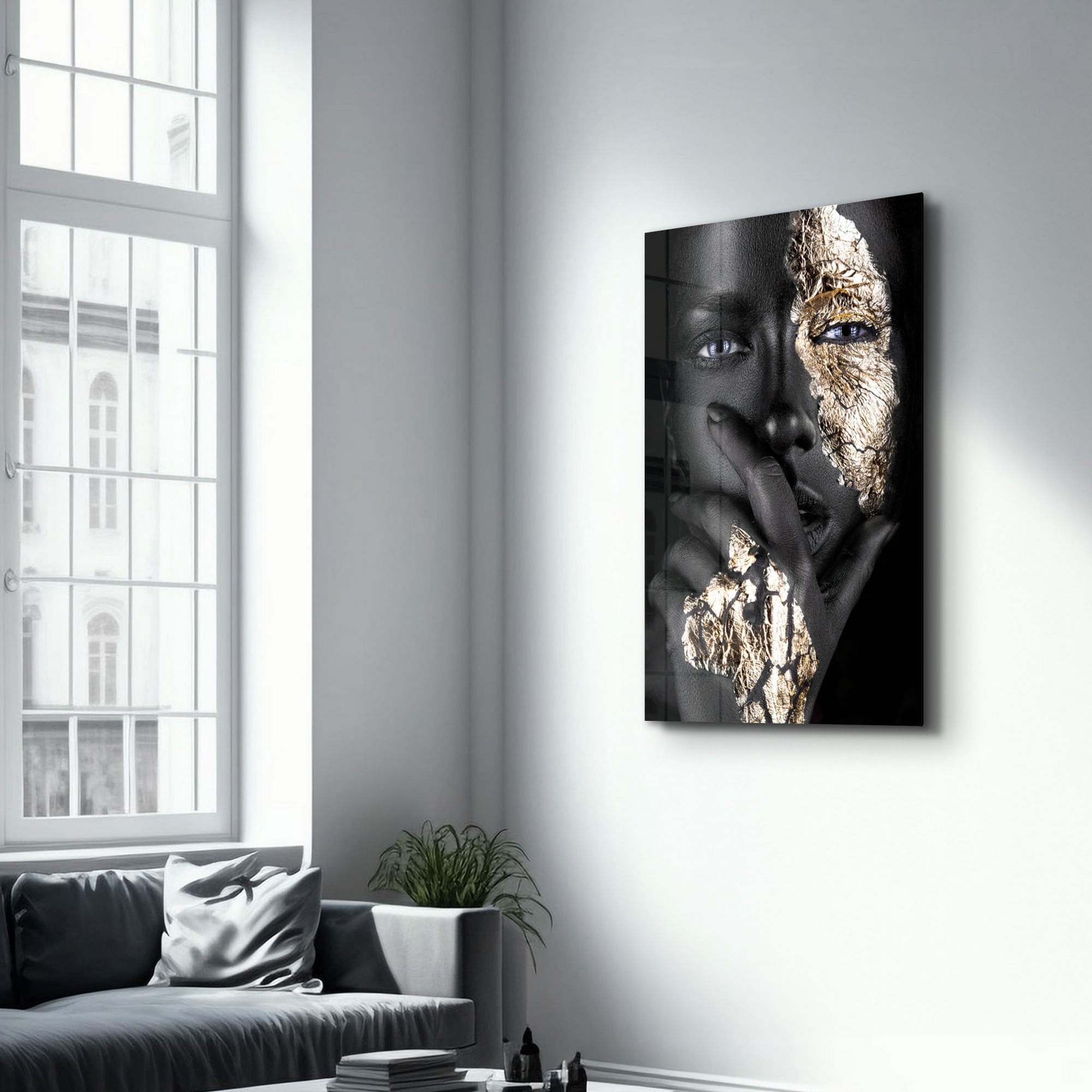Tablou decorativ din sticla securizata, Wallxpert, multicolor, 70x110 cm