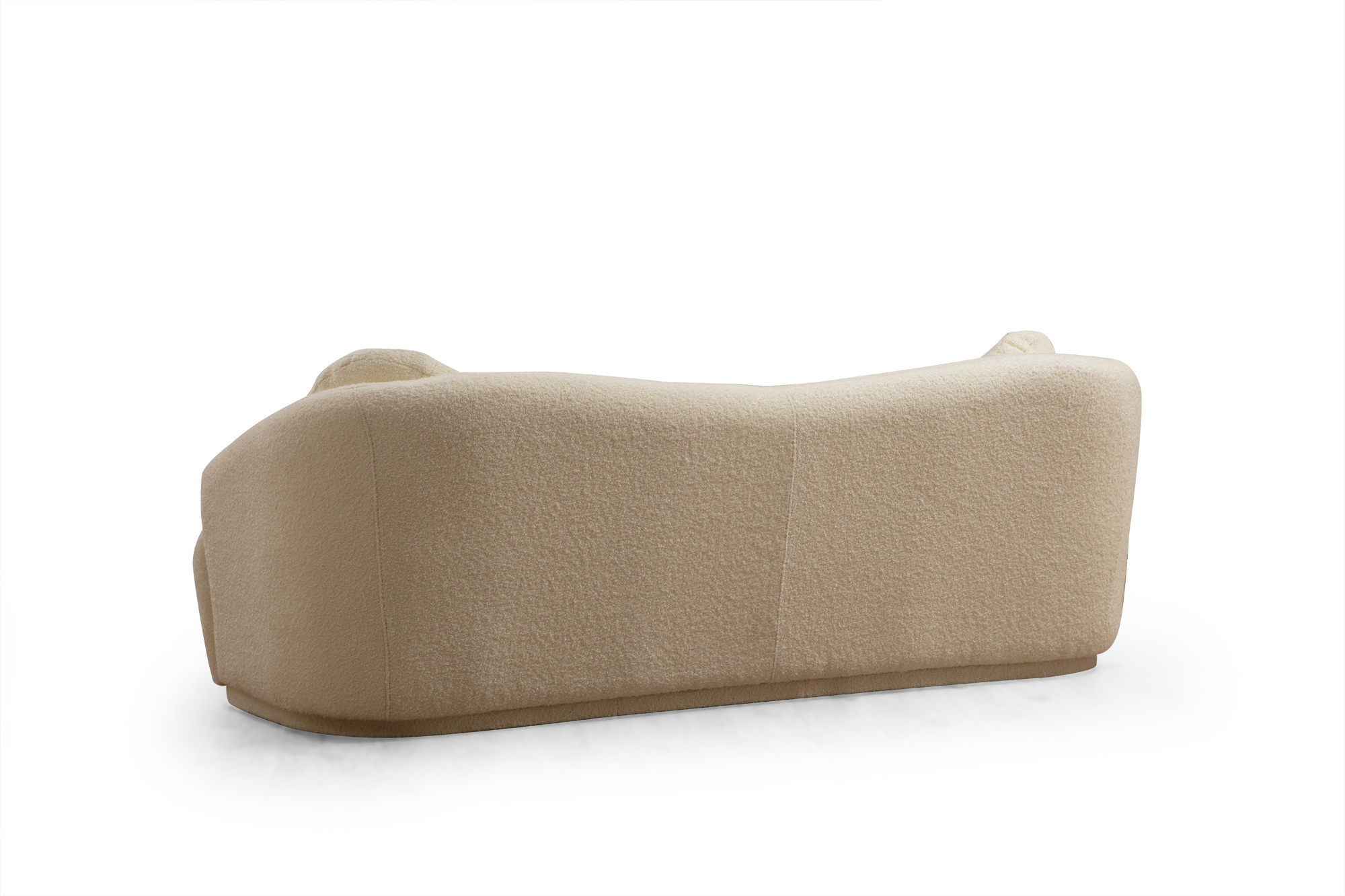 Canapea 3 locuri, Hanah Home, lemn fag si pal, crem, 225x98x76 cm — imaginea 9