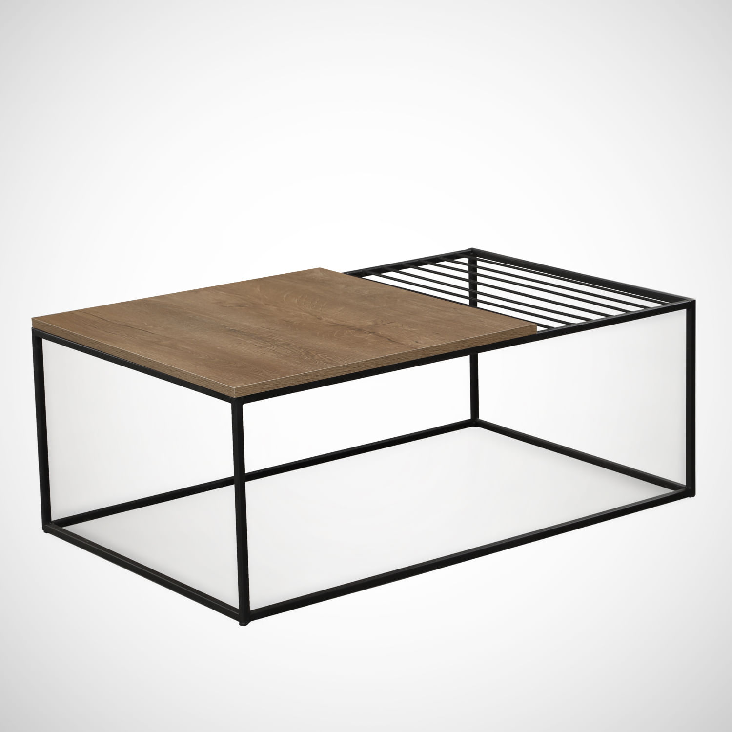 Masuta de cafea, Hanah Home, pal melaminat, stejar caucazian, 95x55x43 cm, 801CMY2841 — imaginea 5