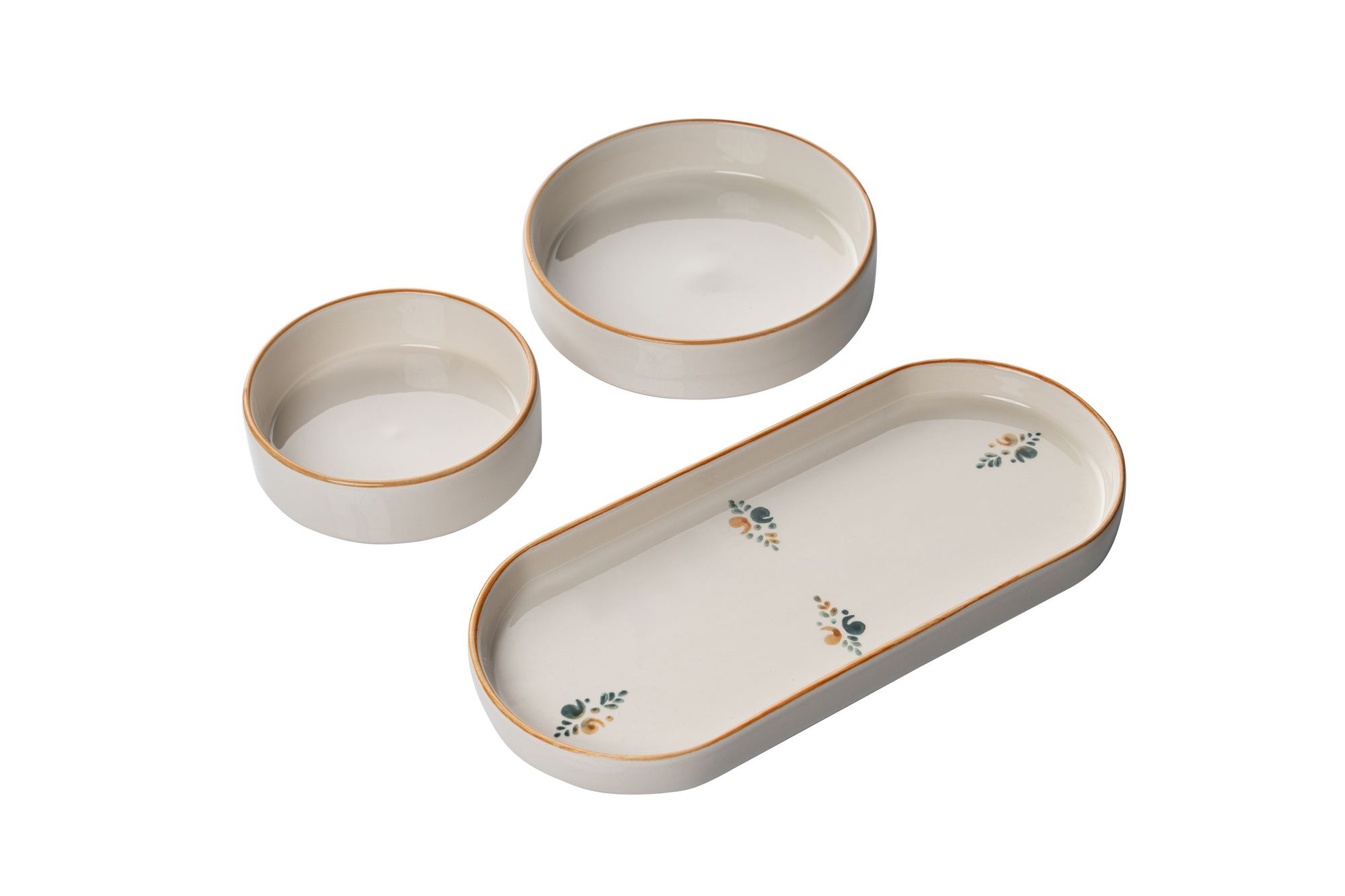 Set mic dejun, Hermia, ceramica, multicolor, 14 piese, 430KSV1365