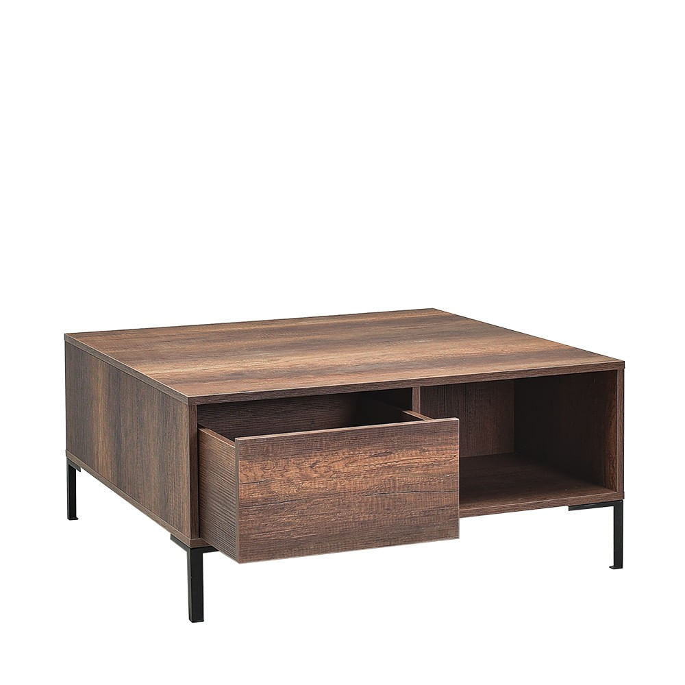 Masuta de cafea, Hanah Home, pal melaminat, nuc, 90x90x42 cm, 479ADR1808 — imaginea 2