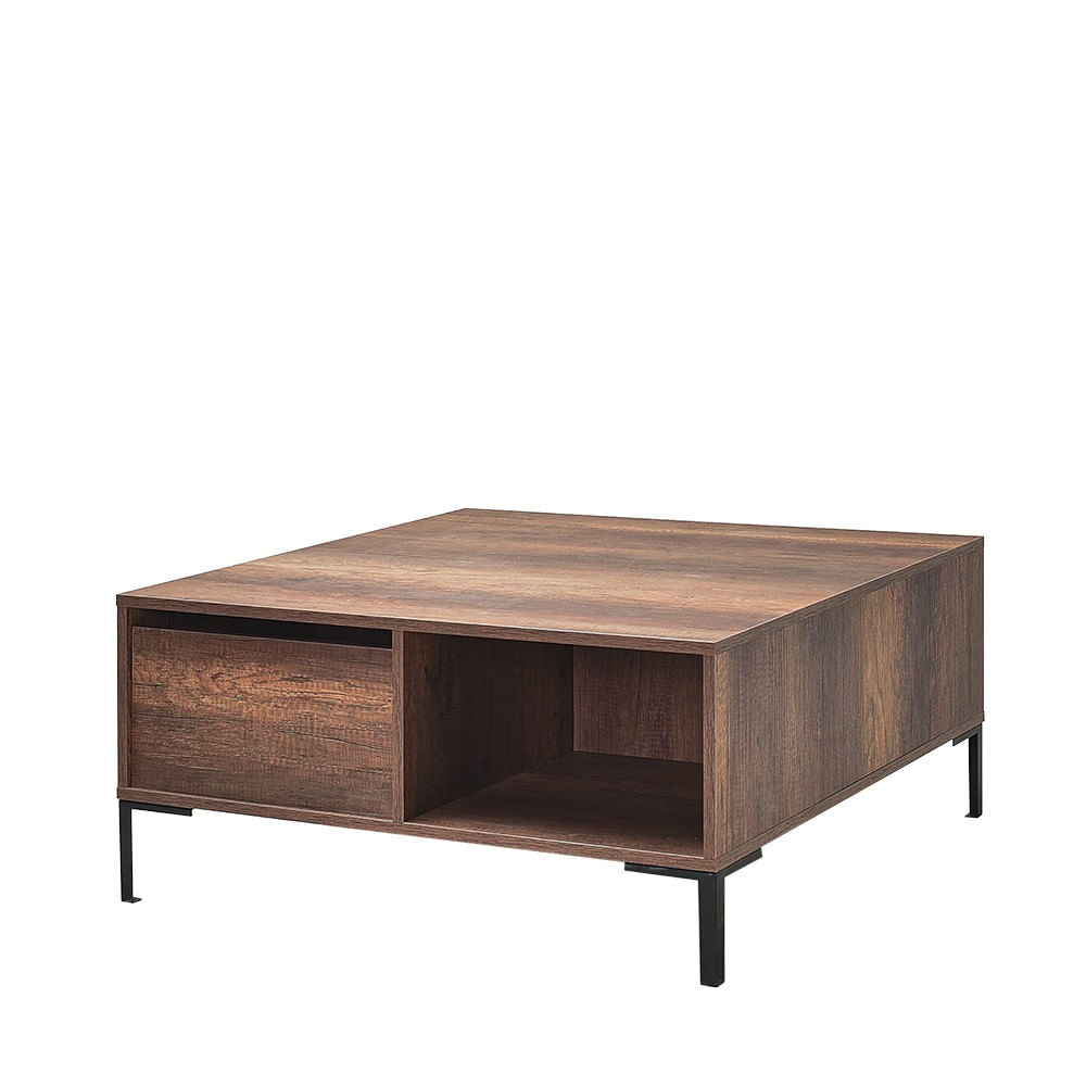 Masuta de cafea, Hanah Home, pal melaminat, nuc, 90x90x42 cm, 479ADR1808 — imaginea 3