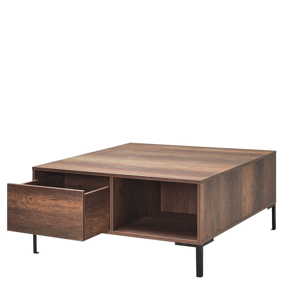 Masuta de cafea, Hanah Home, pal melaminat, nuc, 90x90x42 cm, 479ADR1808 — imaginea 6