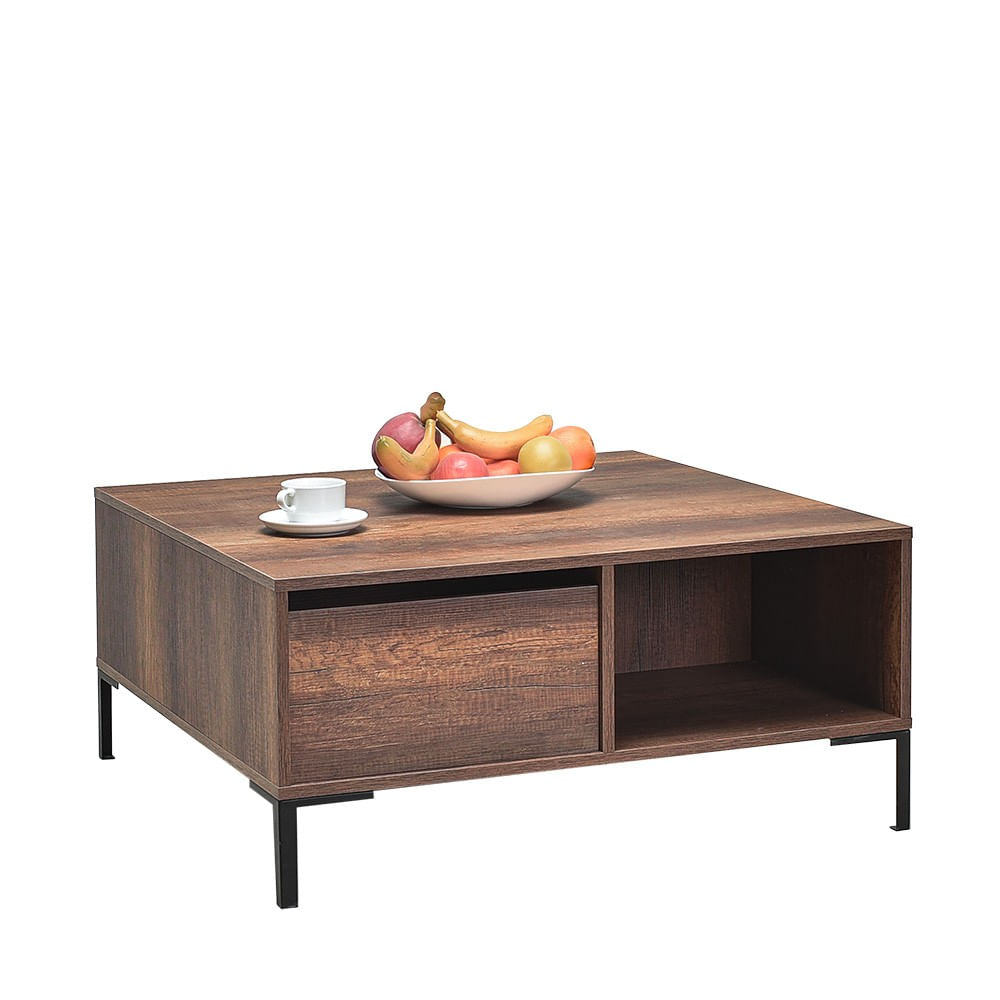 Masuta de cafea, Hanah Home, pal melaminat, nuc, 90x90x42 cm, 479ADR1808 — imaginea 10