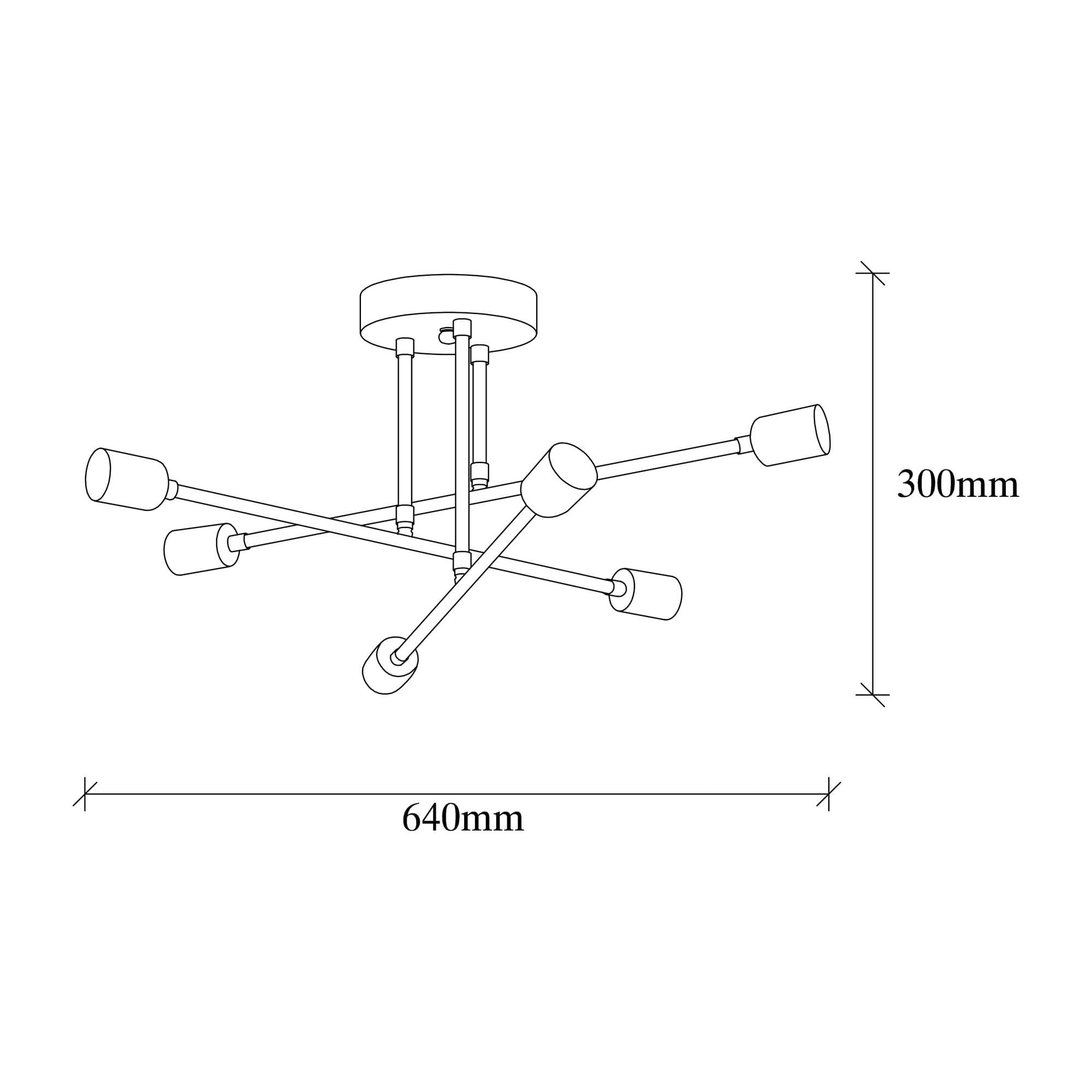 Candelabru, Opviq, metal, vintage, 64x64x30 cm
