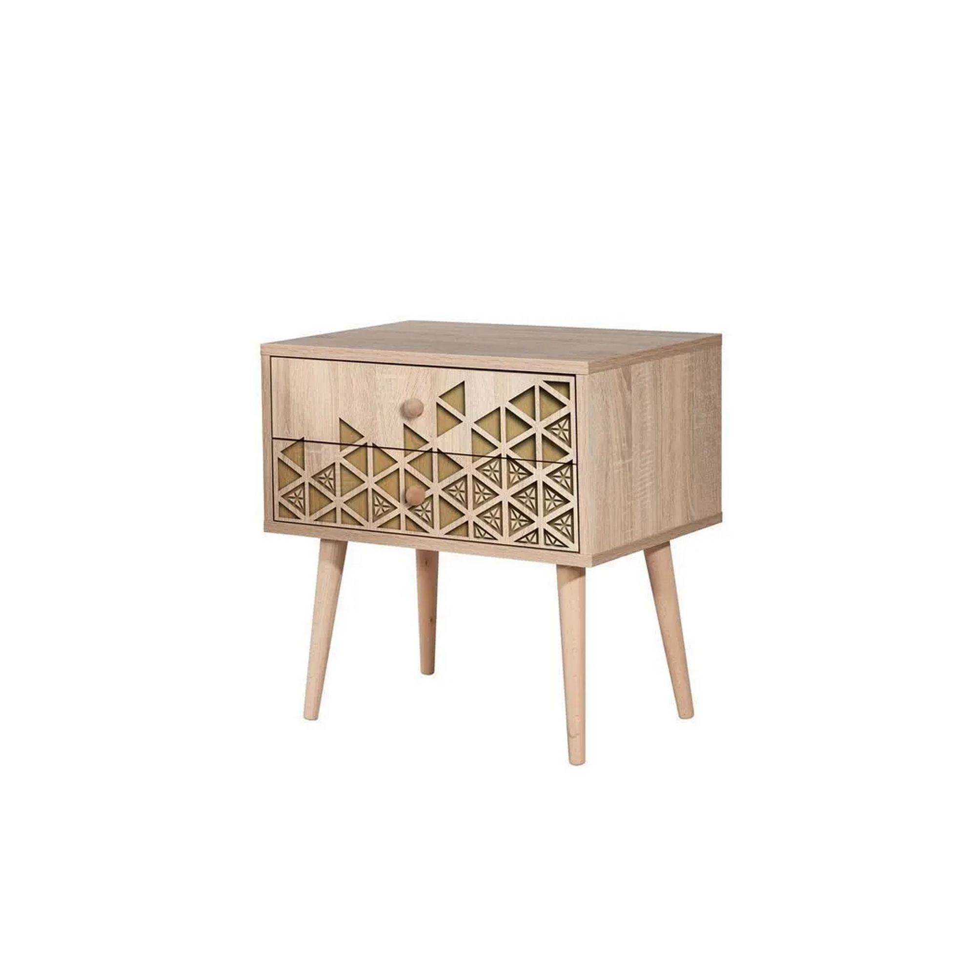 Noptiera, Hanah Home, pal melaminat, stejar sonoma, 60x40x61 cm, 863SPH3502 — imaginea 5