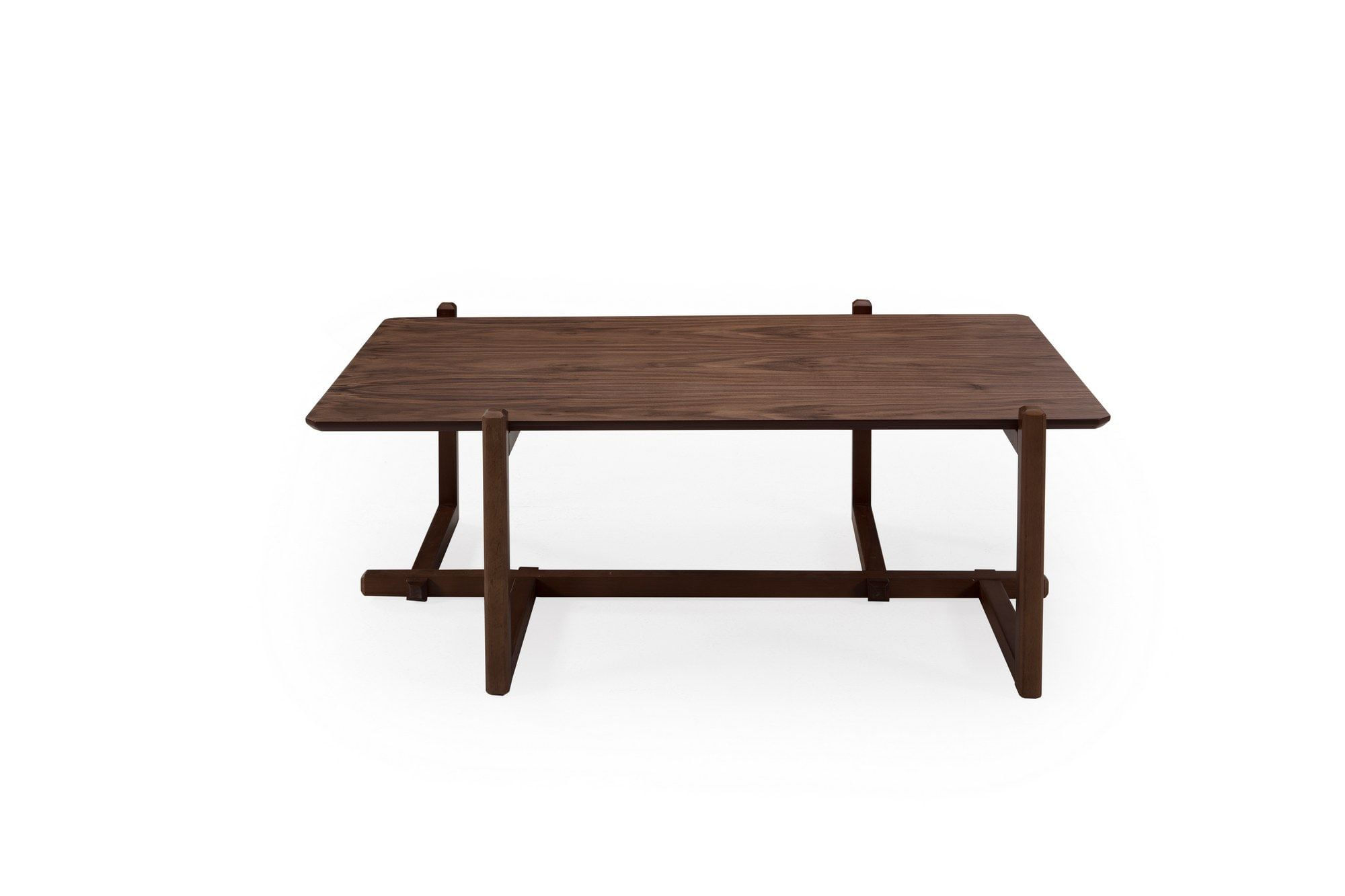 Masuta de cafea, Hanah Home, lemn fag, nuc, 120x76x43 cm — imaginea 2