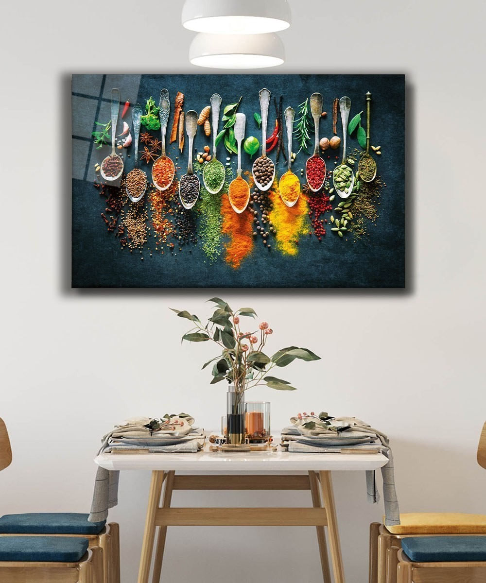 Tablou decorativ din sticla, Wallxpert, multicolor, 72x46 cm, sticla securizata