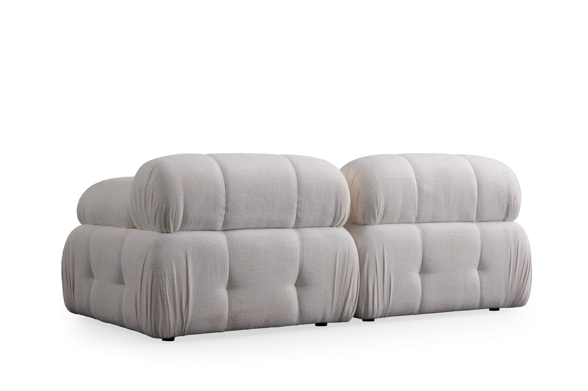 Canapea 2 locuri, Atelier Del Sofa, lemn de fag si pal, alb, 190x95x75 cm — imaginea 6