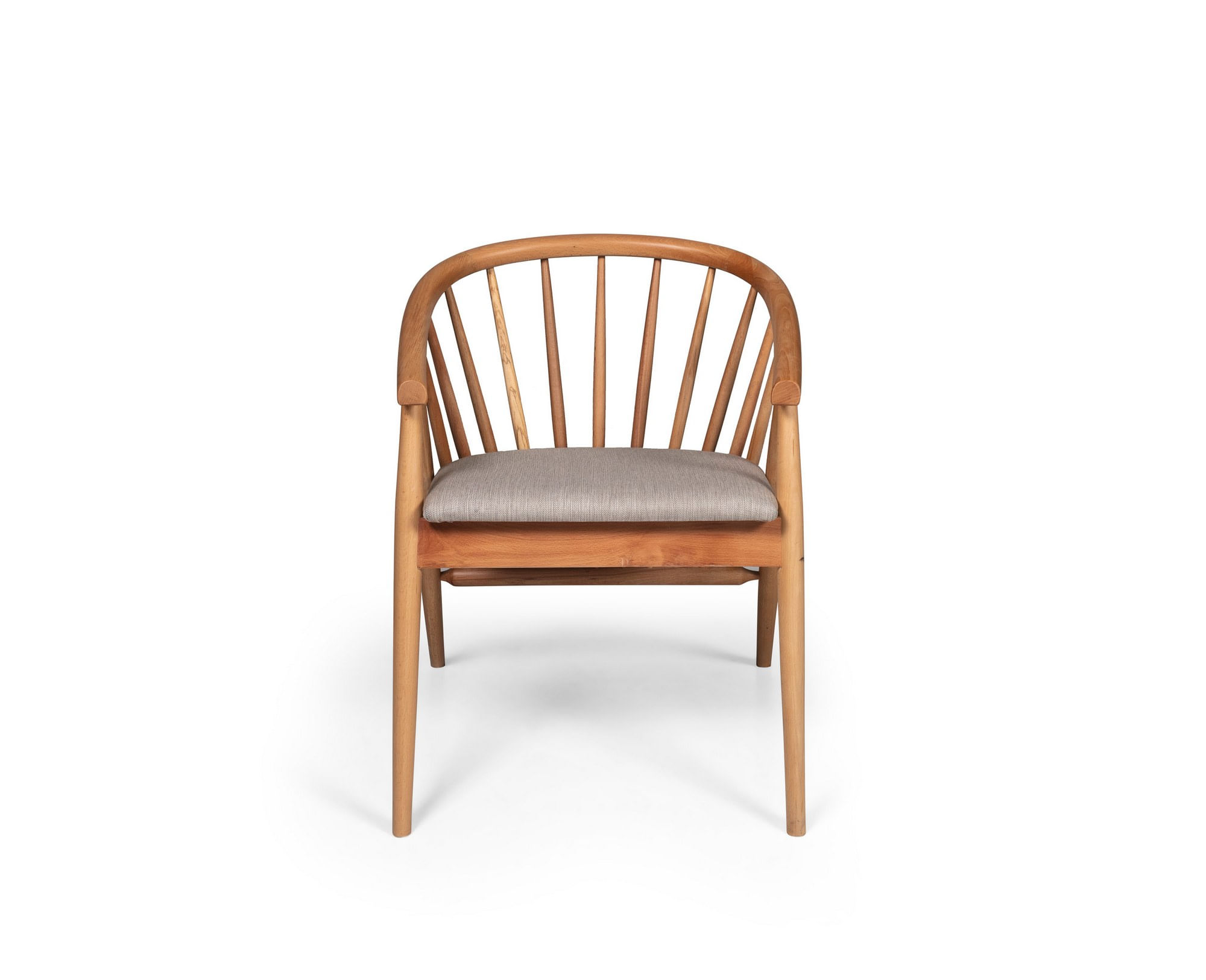 Fotoliu, Hanah Home, lemn de fag, natural, 55x77x47 cm, tapiterie in — imaginea 2