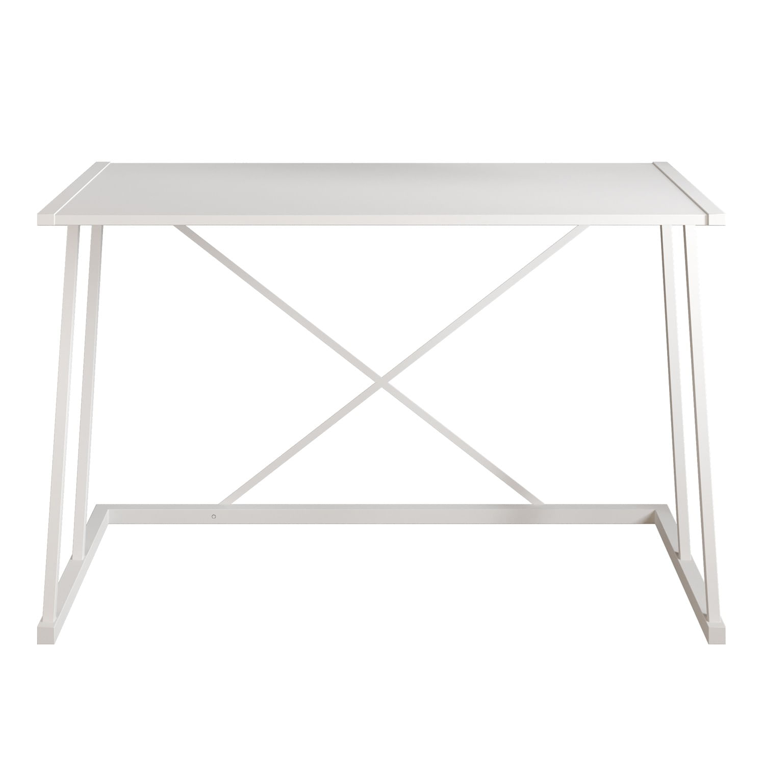 Birou de studiu, Hanah Home, pal melaminat, alb, 120x75x75 cm