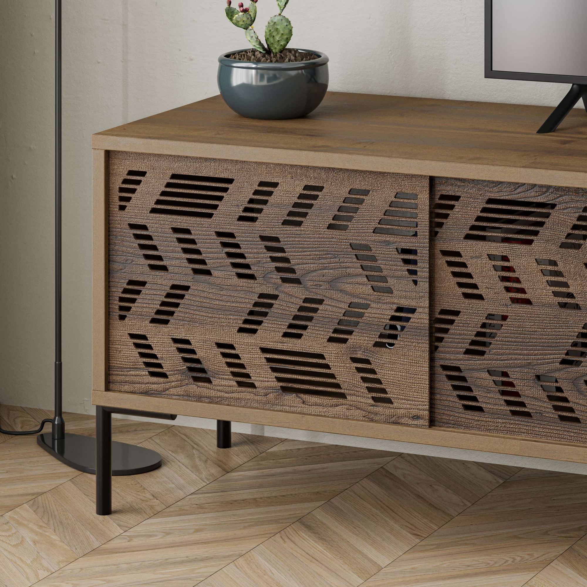 Comoda tv, Hanah Home, pal melaminat, hitit, 170x45x48.6 cm — imaginea 5