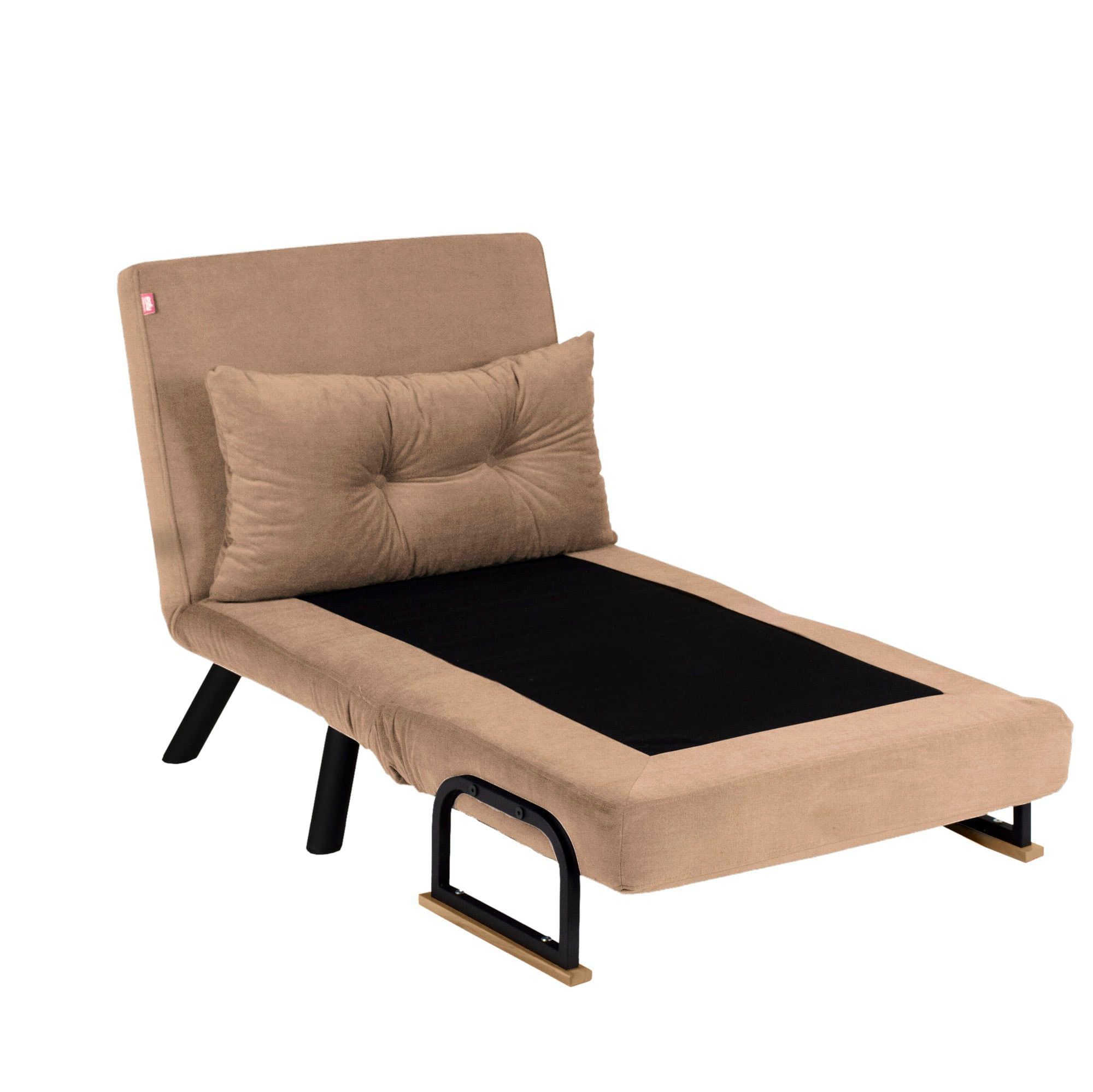 Canapea extensibila, Atelier Del Sofa, metal, maro deschis, 175x60 cm — imaginea 3