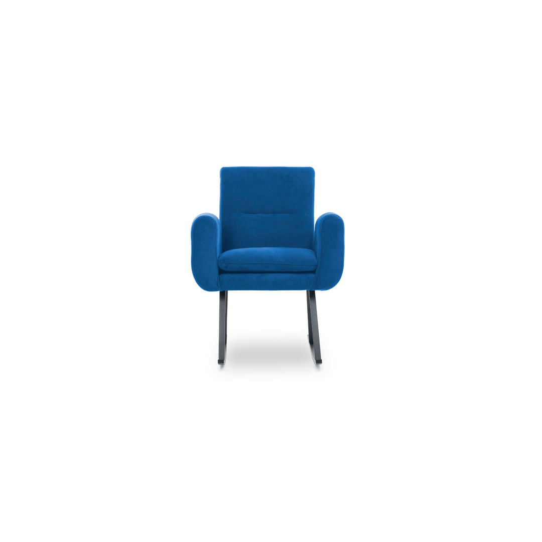 Fotoliu balansoar, Atelier Del Sofa, metal, albastru, 50x50x99 cm — imaginea 4