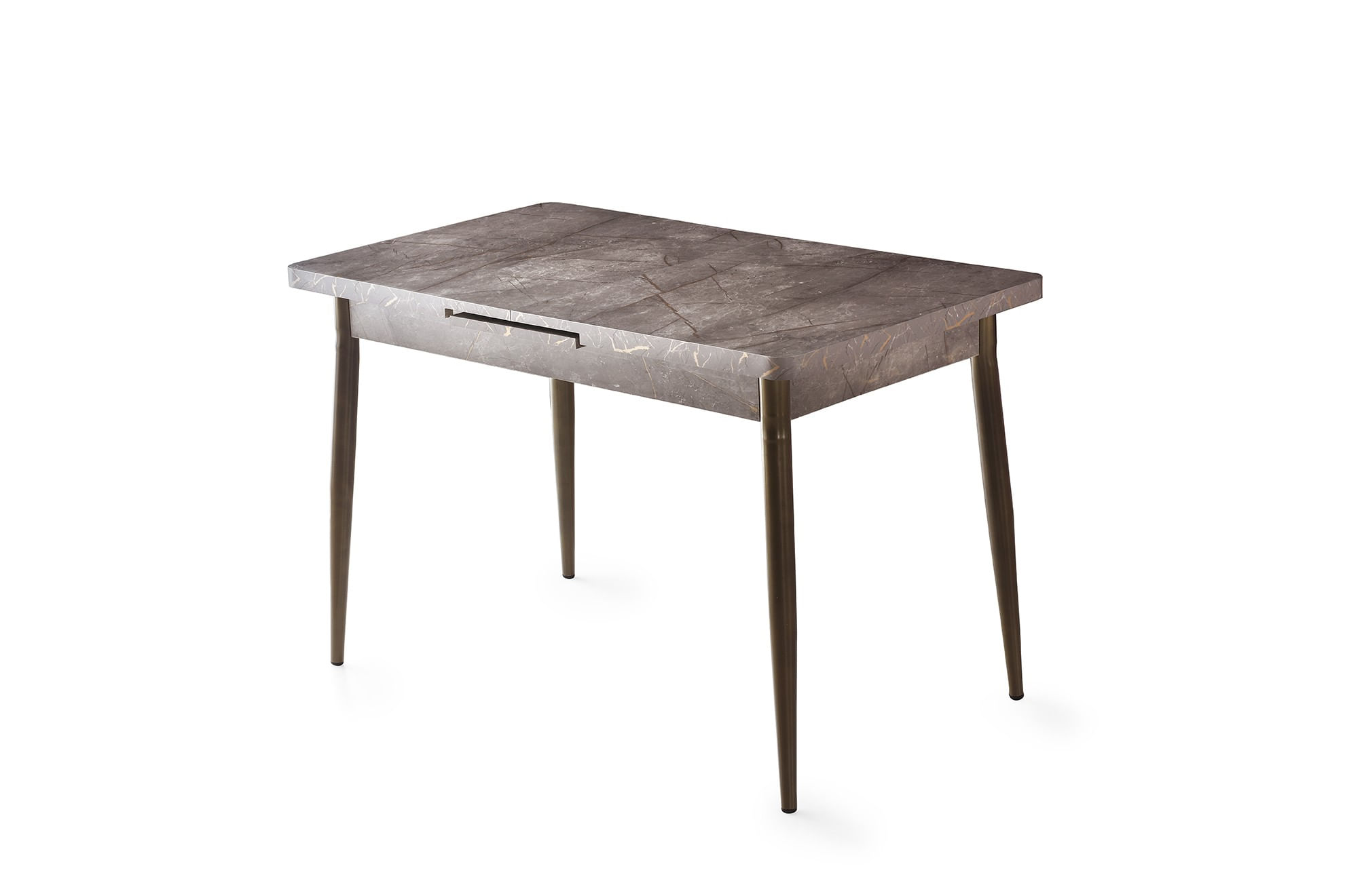 Masa extensibila de dining, Hanah Home, panou aglomerat cu melamina, mink, 120-150x70x75 cm — imaginea 5