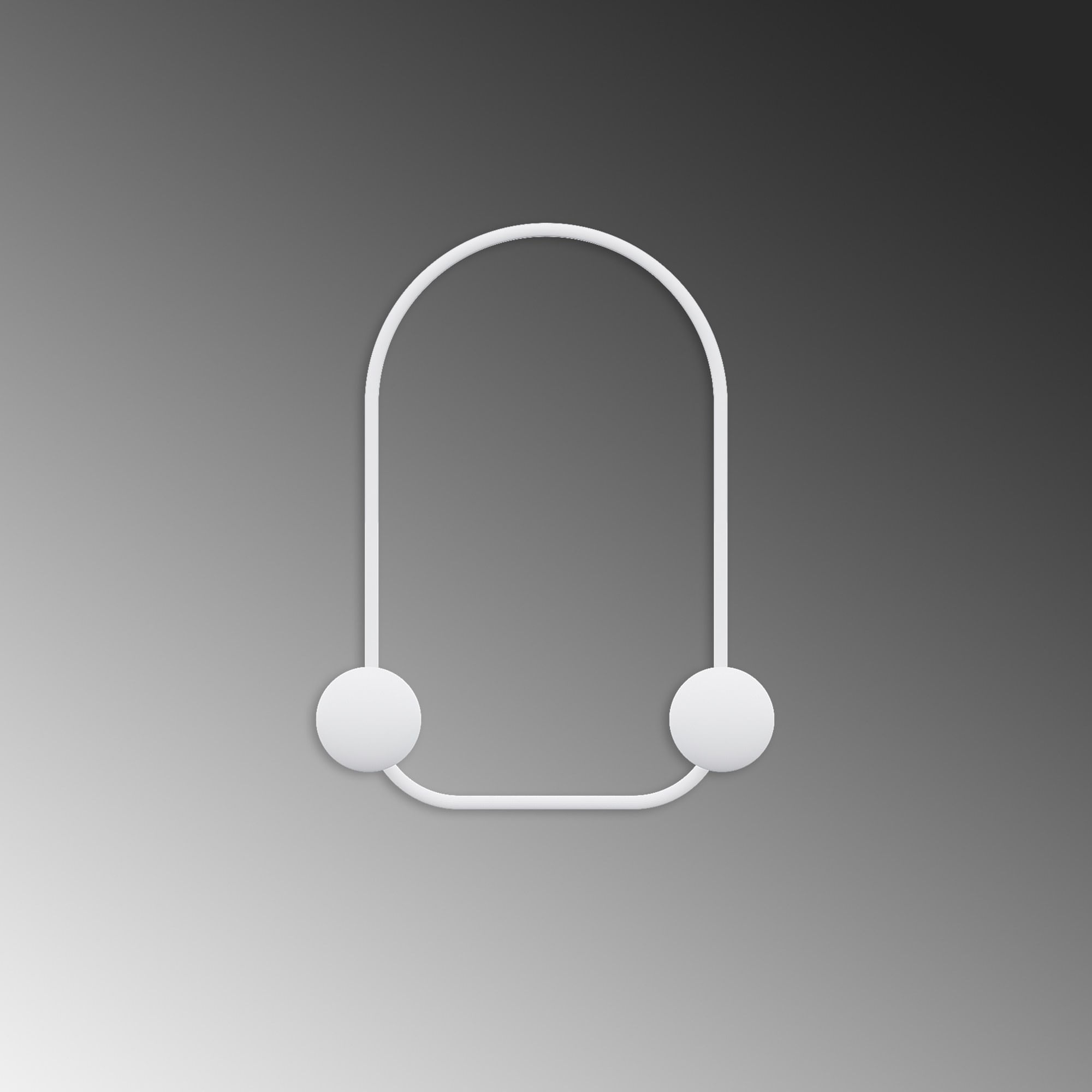 Carlig de perete, Wallxpert, metal, alb, 25x7x33 cm — imaginea 5