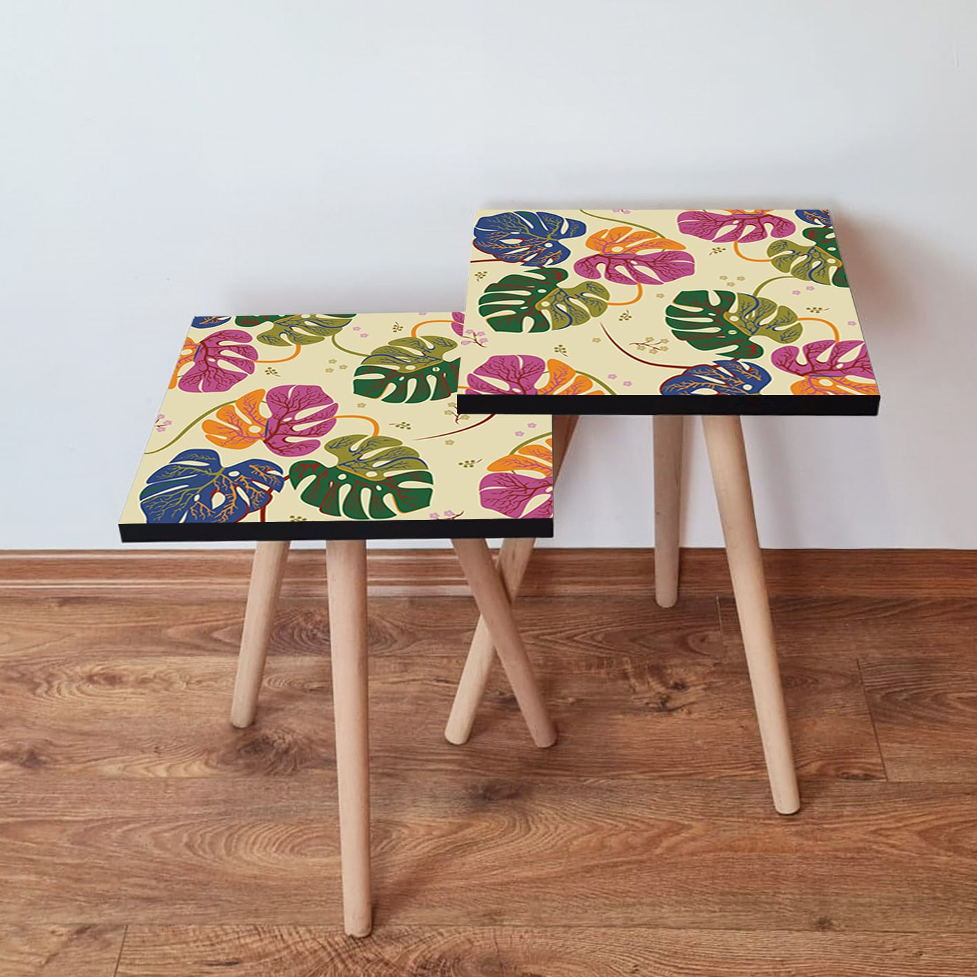 Set masute de cafea, Hanah Home, mdf, multicolor, 35x47x35 cm