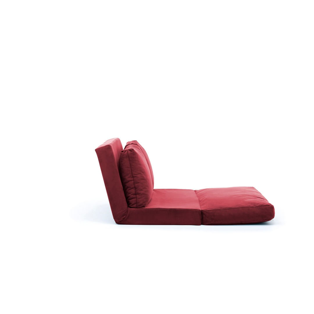 Canapea extensibila, Hanah Home, metal, maro, 185x120 cm — imaginea 4