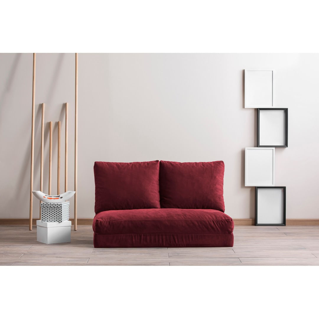 Canapea extensibila, Hanah Home, metal, maro, 185x120 cm — imaginea 8