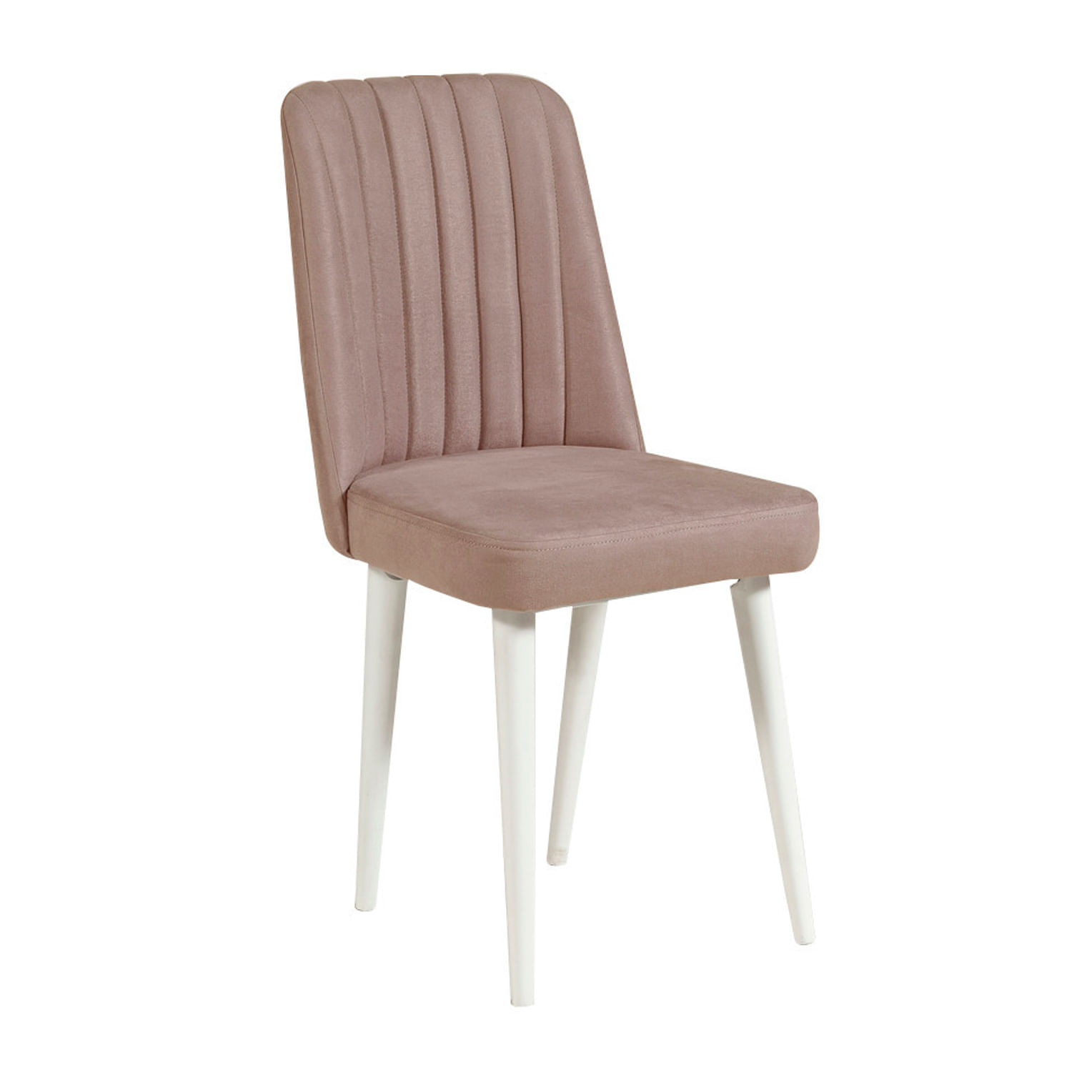 Scaun, Hanah Home, catifea, alb si piatra, 46x46x85 cm — imaginea 6