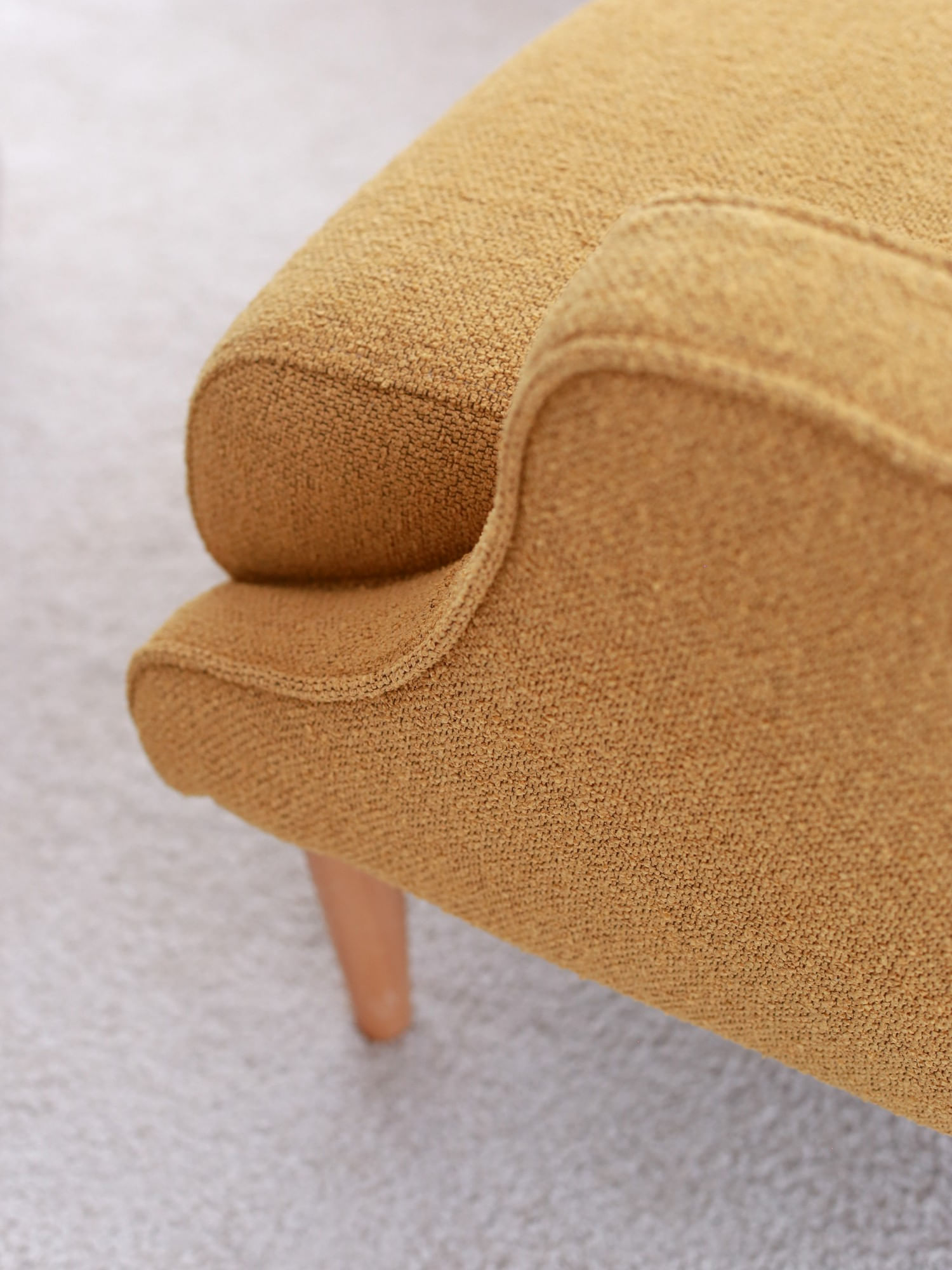 Fotoliu, Atelier Del Sofa, teddy, mustar, 78x94x70 cm — imaginea 6