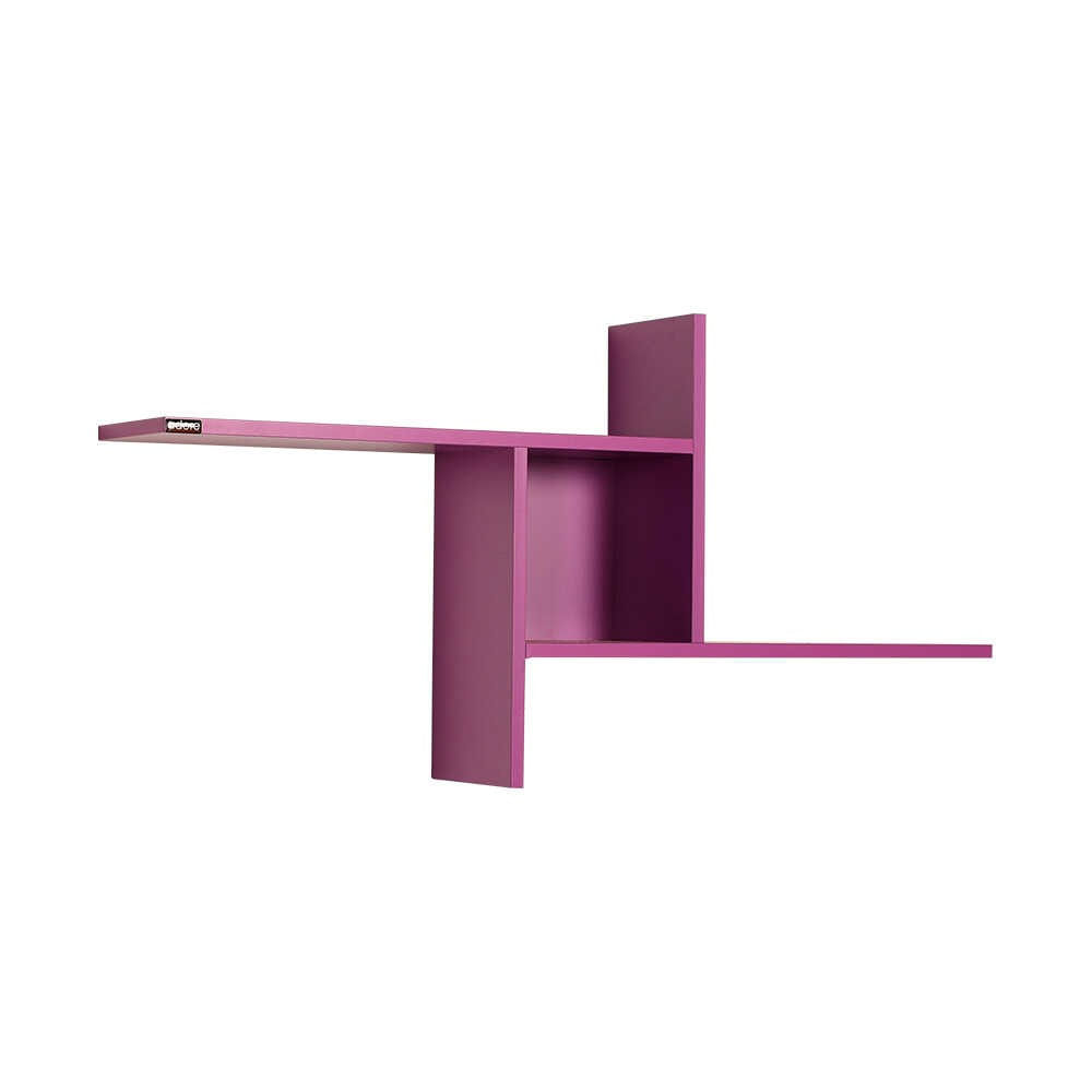 Raft de perete, Hanah Home, pal melaminat, mov, 100x50x18 cm