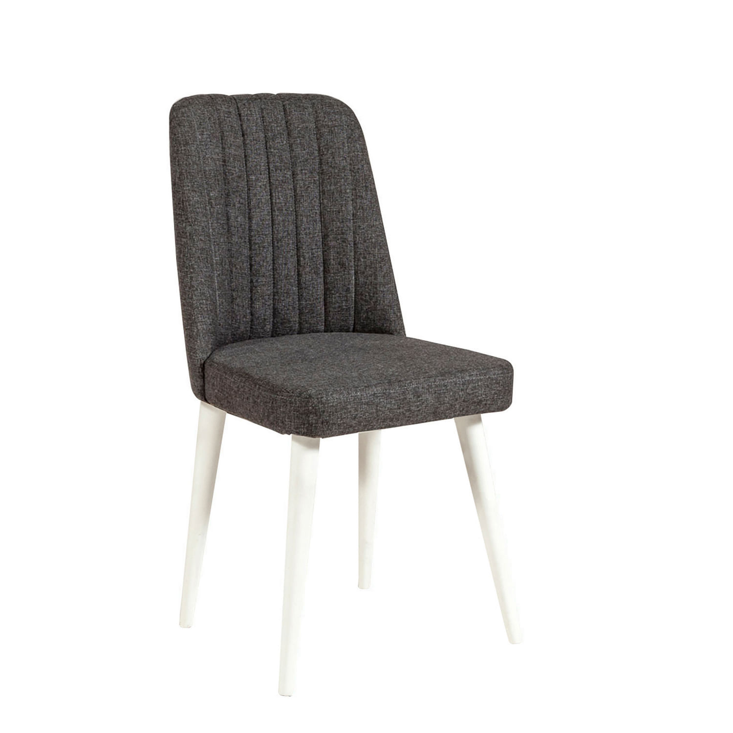 Scaun, Hanah Home, pal melaminat, alb antracit, 47x46x89 cm — imaginea 3