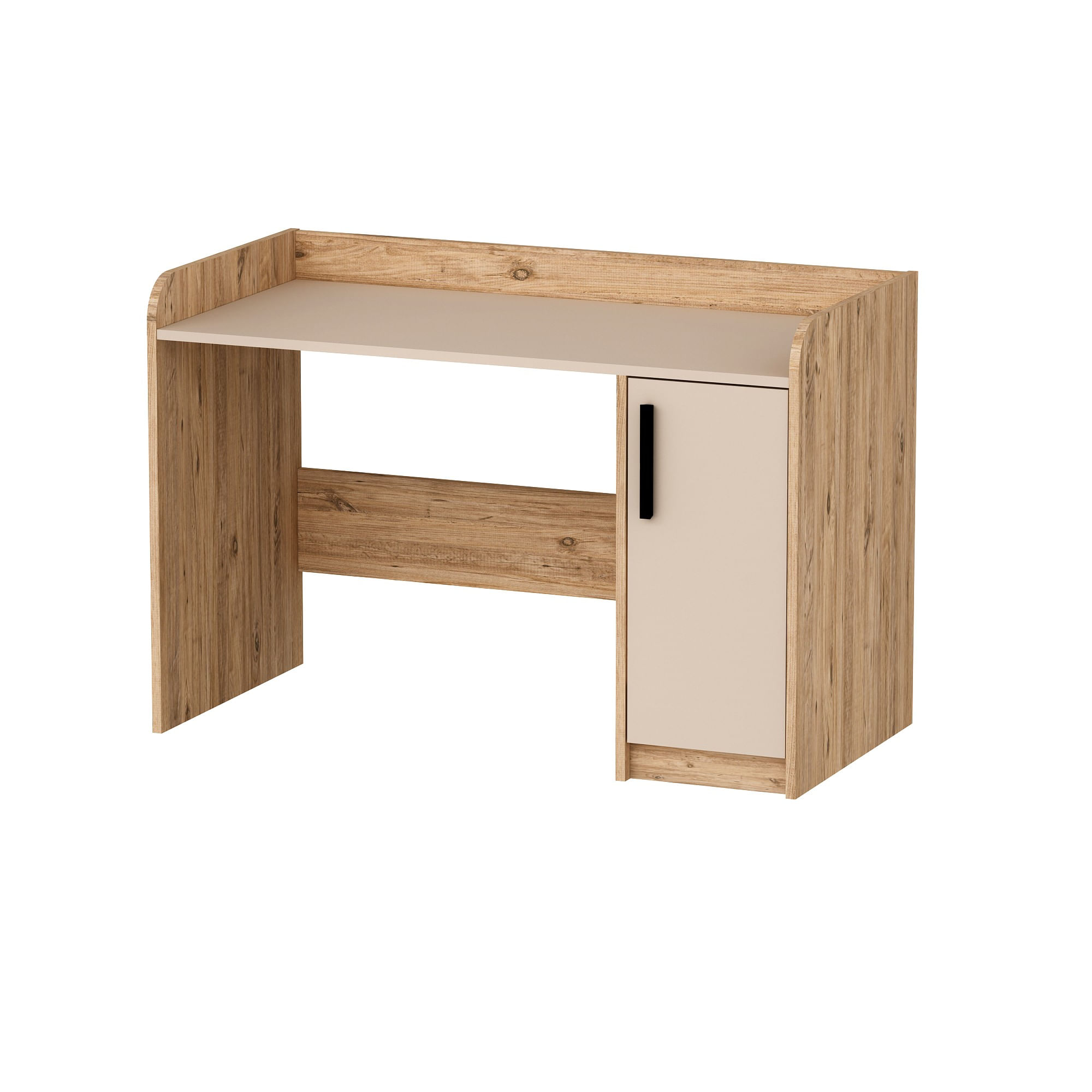 Birou, Hanah Home, pal melaminat, pin atlantic bej, 123.6x83x60 cm — imaginea 7