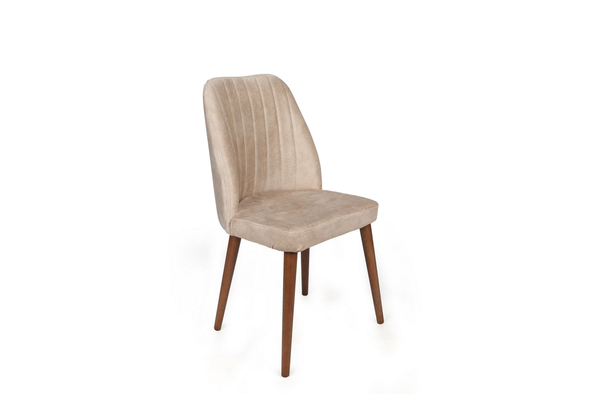 Set scaune, Hanah Home, catifea, crem nuc, 50x49x90 cm — imaginea 2