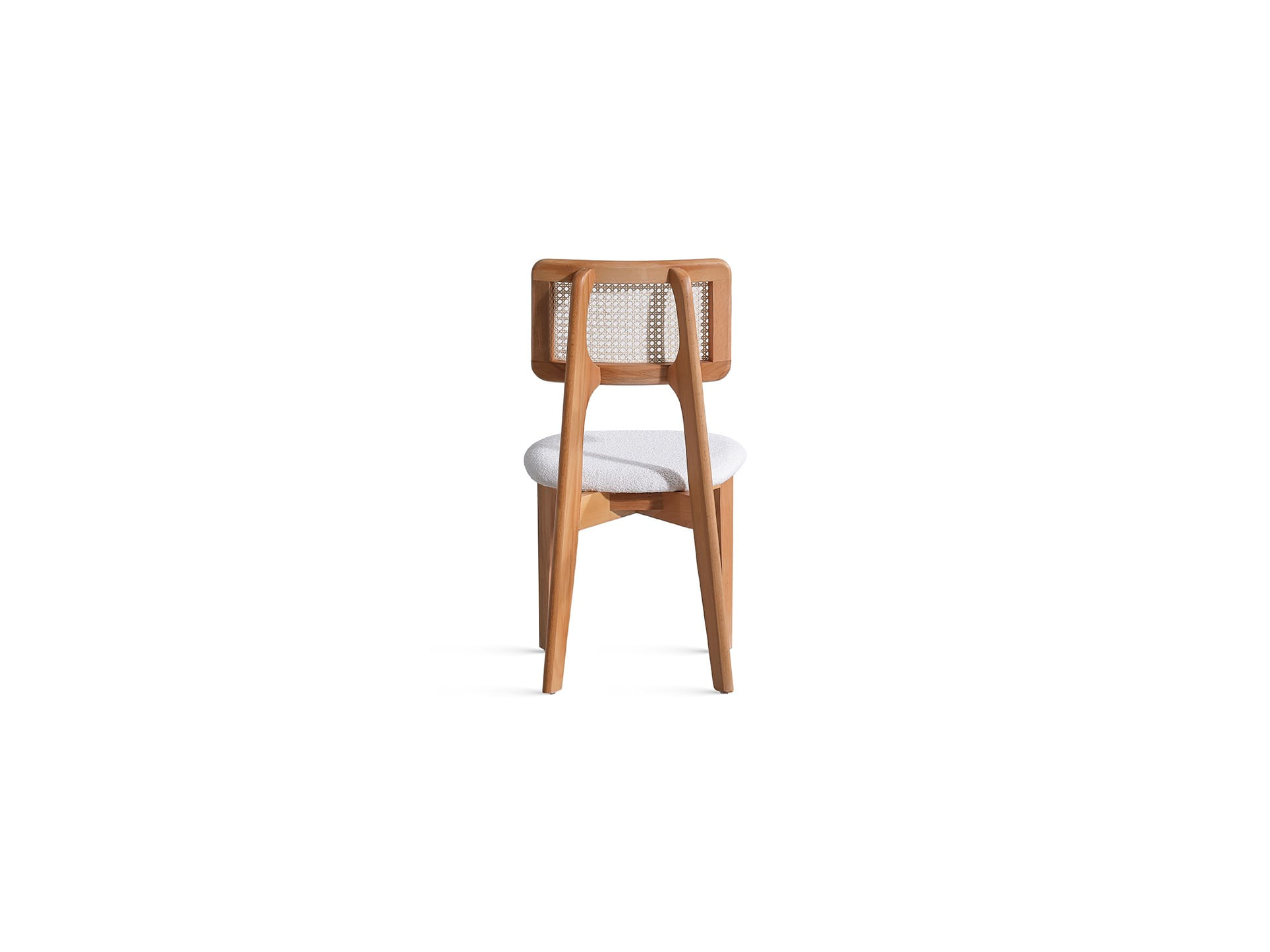 Scaun, Hanah Home, lemn de fag, natural, 45x46x81 cm — imaginea 2