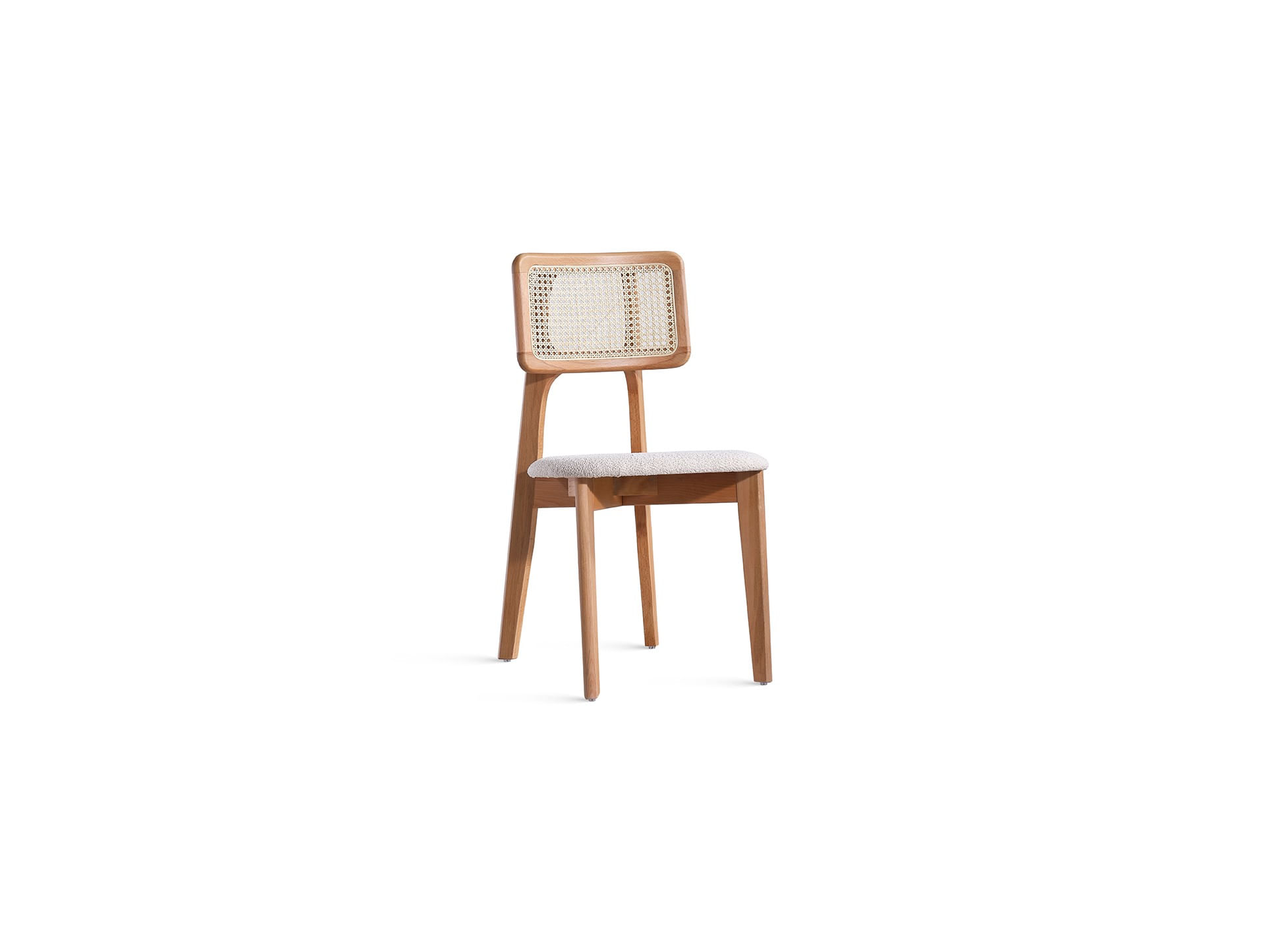 Scaun, Hanah Home, lemn de fag, natural, 45x46x81 cm — imaginea 3