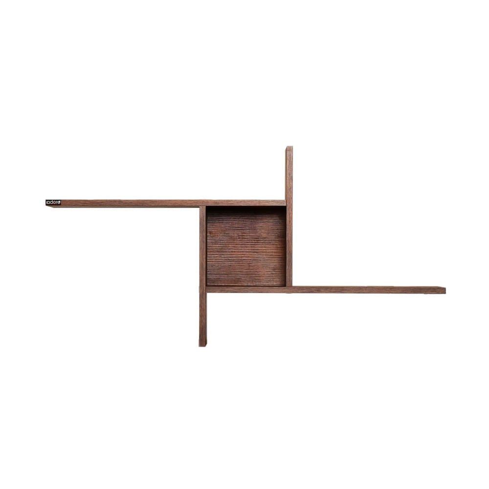 Raft de perete, Hanah Home, pal melaminat, oslo si nuc, 100x50x18 cm — imaginea 2