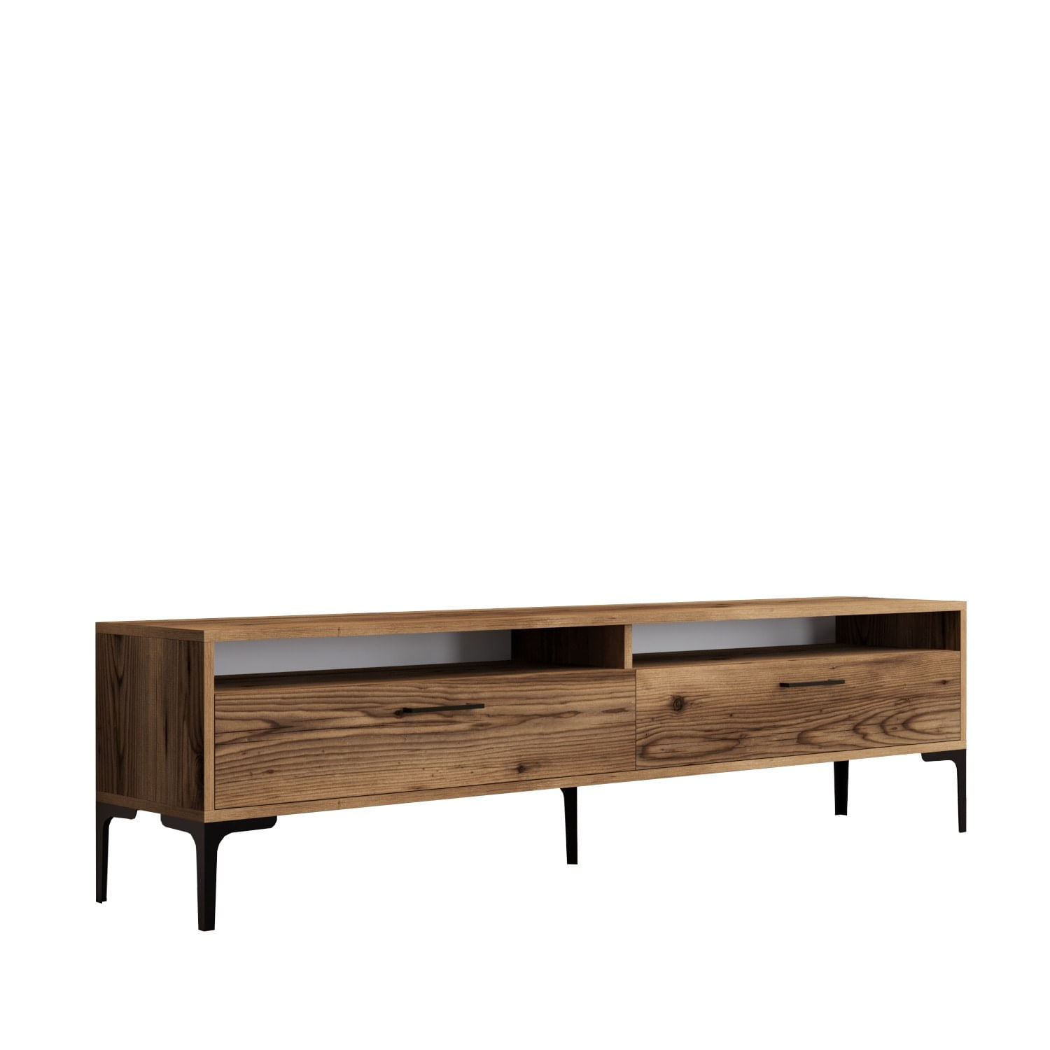 Comoda tv, Hanah Home, pal melaminat, nuc, 180x47x35 cm, 845HCT5518 — imaginea 4