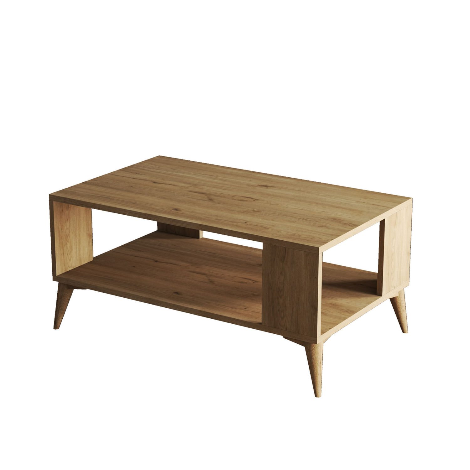 Masuta de cafea, Hanah Home, pal melaminat, stejar, 90x54x41.6 cm — imaginea 5