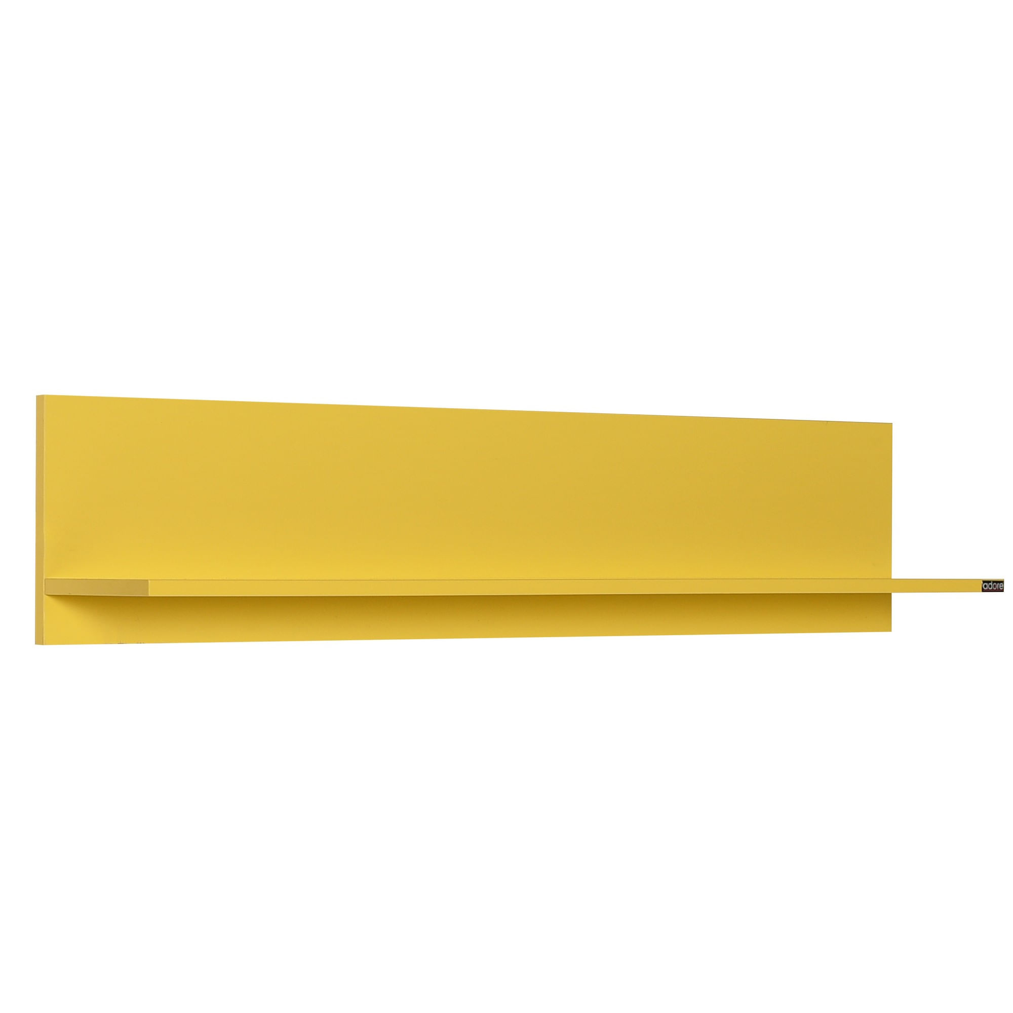 Raft de perete, Hanah Home, pal melaminat, galben, 120x25x20 cm — imaginea 5