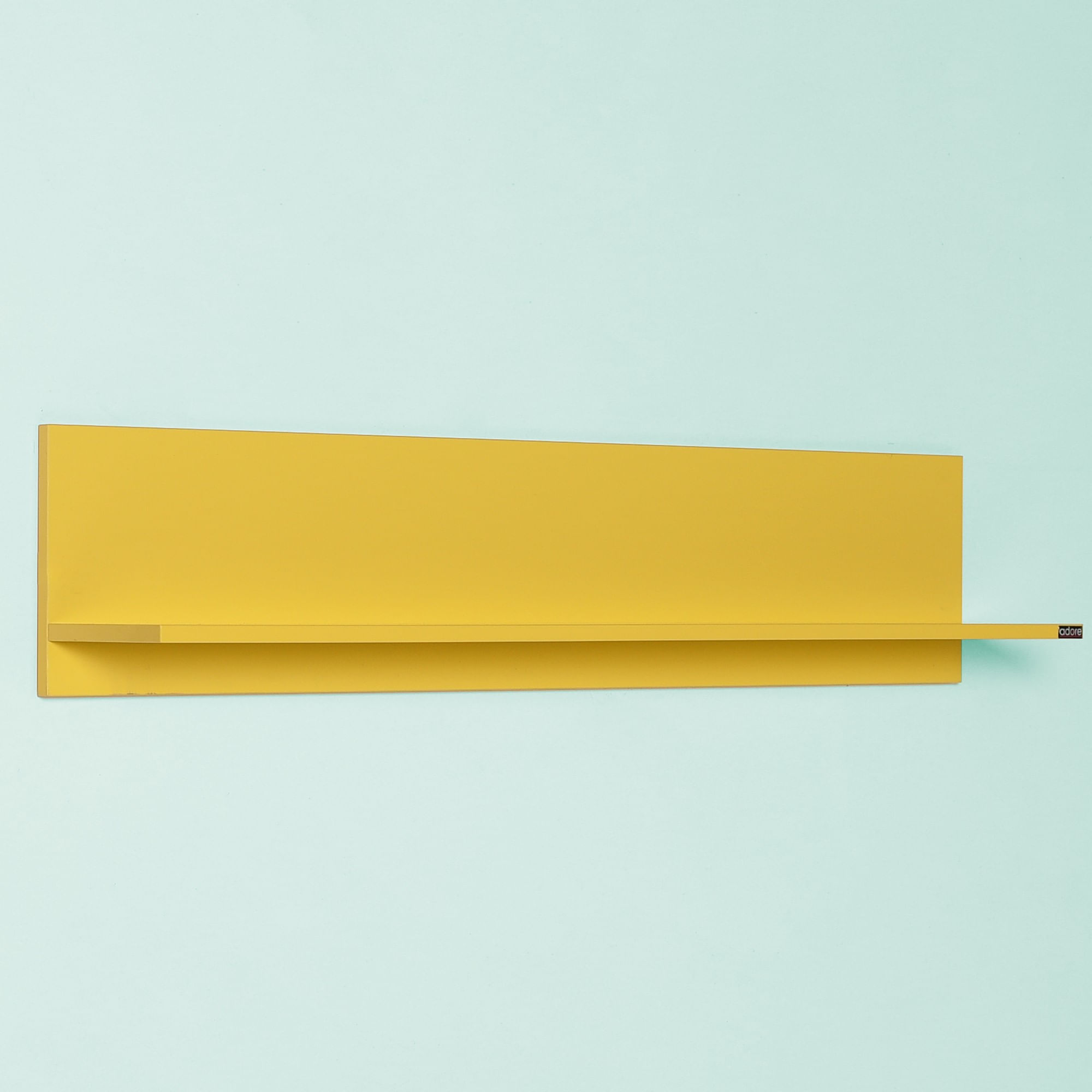 Raft de perete, Hanah Home, pal melaminat, galben, 120x25x20 cm — imaginea 6
